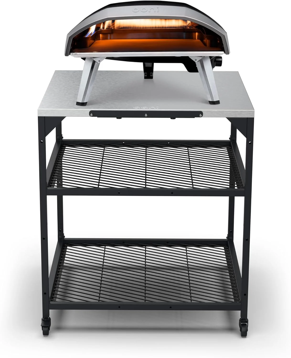 ooni Large Modular Outdoor Table - 31x31x35 Inch Stainless Steel Pizza Oven Stand - Image 4 ooni Large Modular Outdoor Table - 31x31x35 Inch Stainless Steel Pizza Oven Stand - Image 4