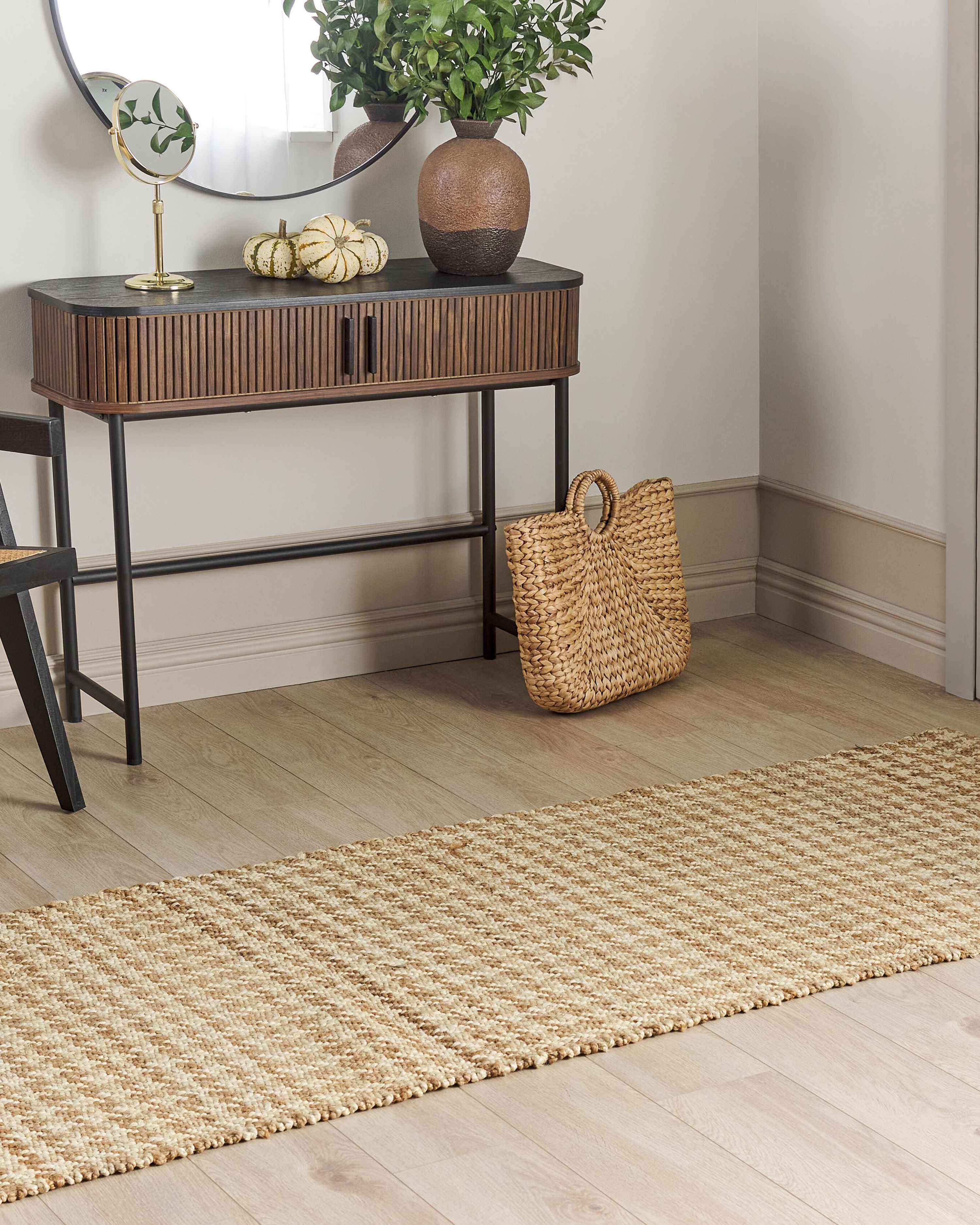 Rug ARAPTEPE Beige 80 x 300 cm Jute