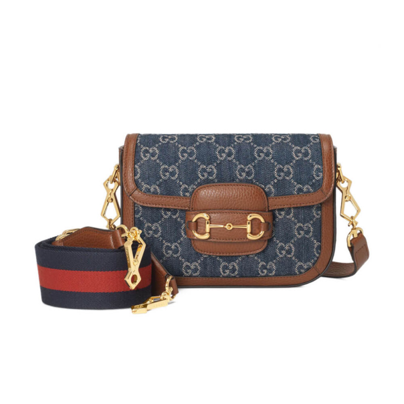 Replica Gucci Horsebit 1955 Denim Mini Bag 6585741:1High-quality replica