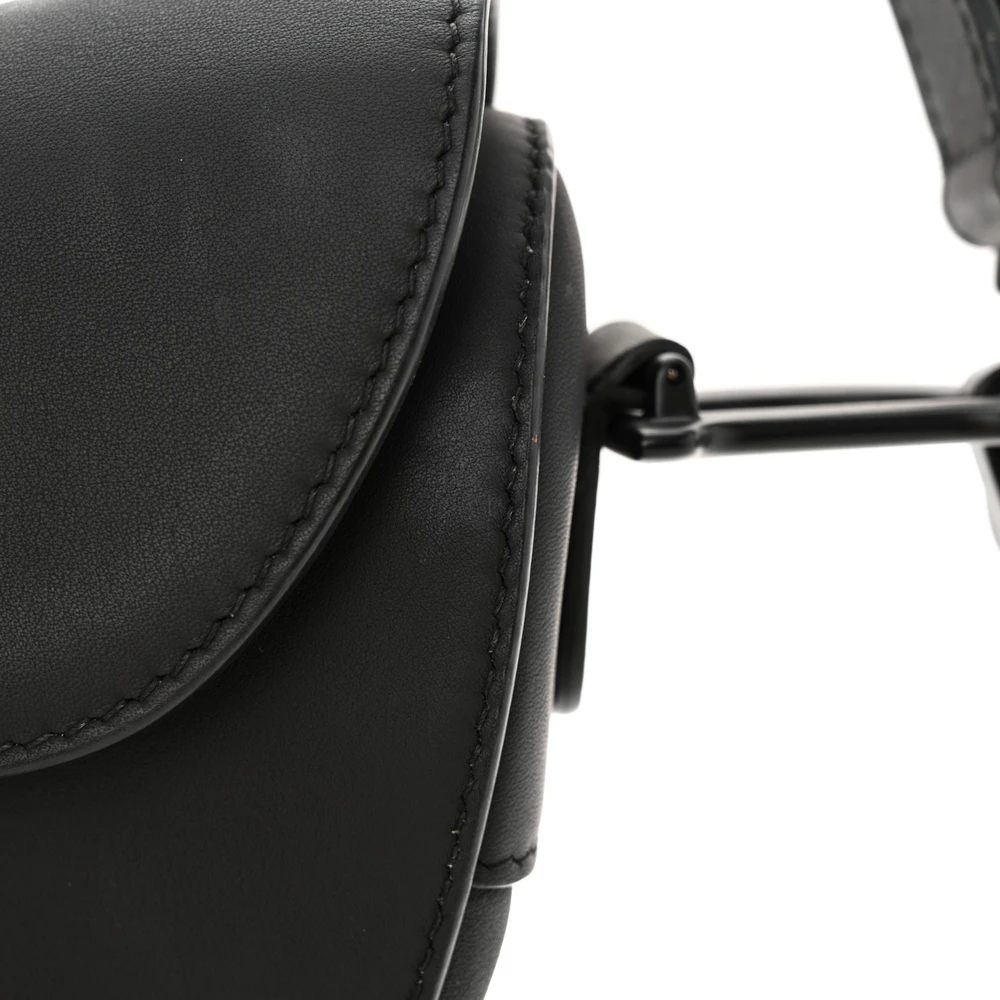 Dior Black Ultra Matte Calfskin Leather Medium Saddle Bag Matte Black Hardware High-quality Replica1:1High-quality replica