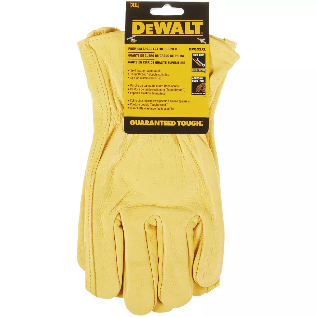 DEWALT Men's XL Premium Grade Leather Driver Glove