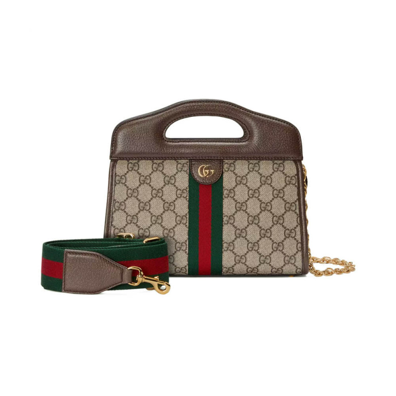 Replica Gucci Ophidia Small Tote With Web 693724 Brown1:1High-quality replica