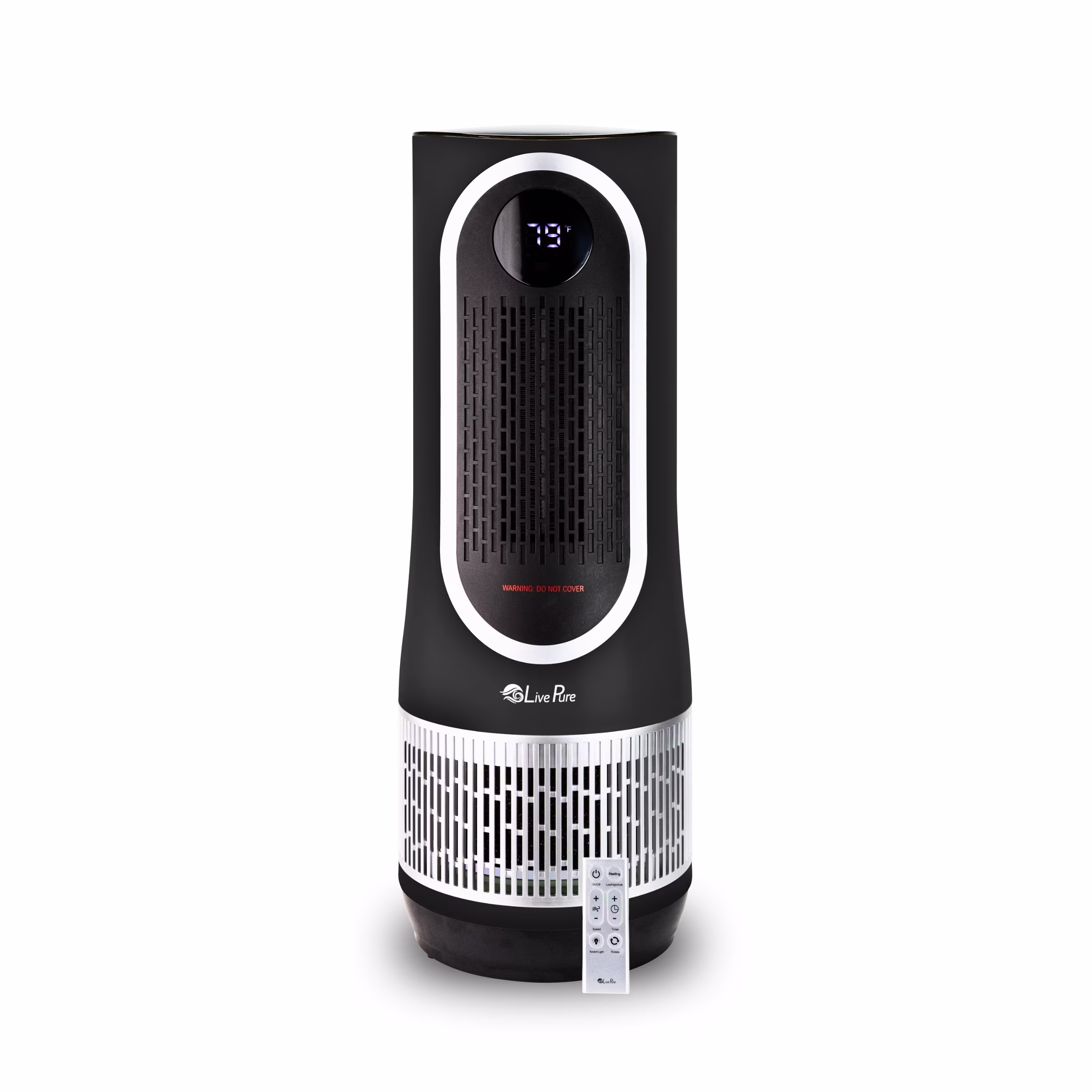 LivePure 3 in 1 Clean Heat Air Purifier/Fan & Heater. Denim Blue - Image 3