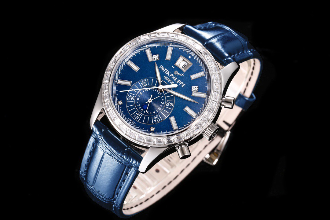 Patek Philippe Replica 11 Watch Complications 5961P Blue Factory TW 40.mm - Elite Watch Atelier