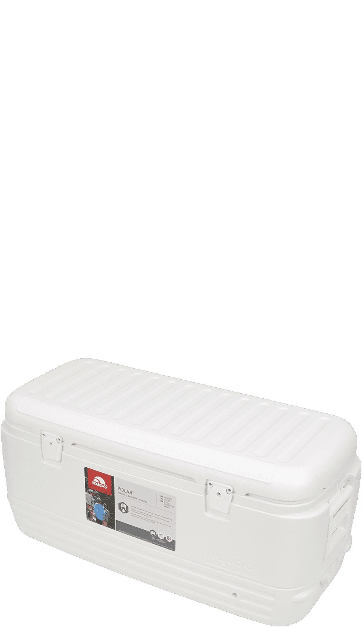 Igloo 120 qt. Quick & Cool Polar Ice Chest Cooler, White - Image 5