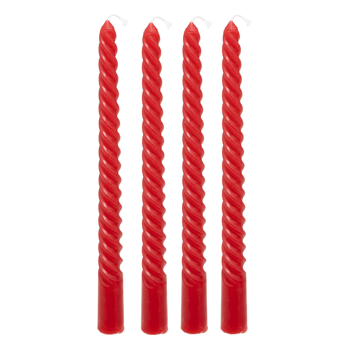 Candle stick "Twist Many" Red, 180g