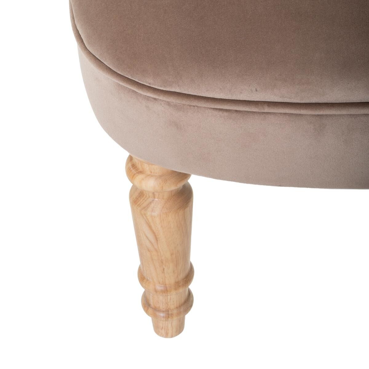 Armchair "Sixtine" Velvet, Taupe grey