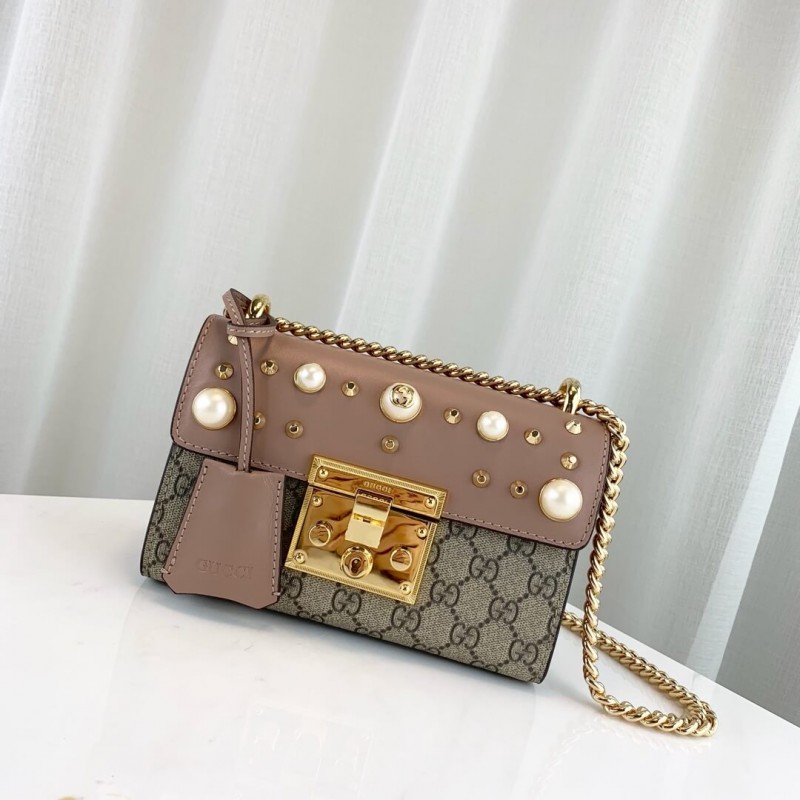 Replica Gucci Padlock Studded Gg Supreme Shoulder Bag 4321821:1High-quality replica