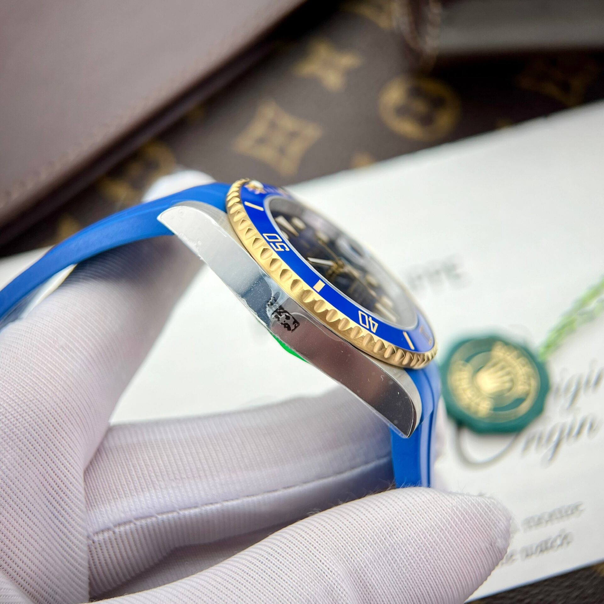 Rolex Submariner Replica Watches Blue Dial Clean Factory 40mm - Top club