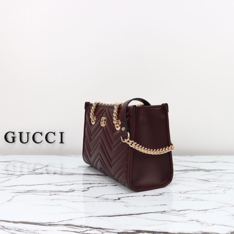 Replica Gucci GG Marmont Tote Bordeaux1:1High-quality replica