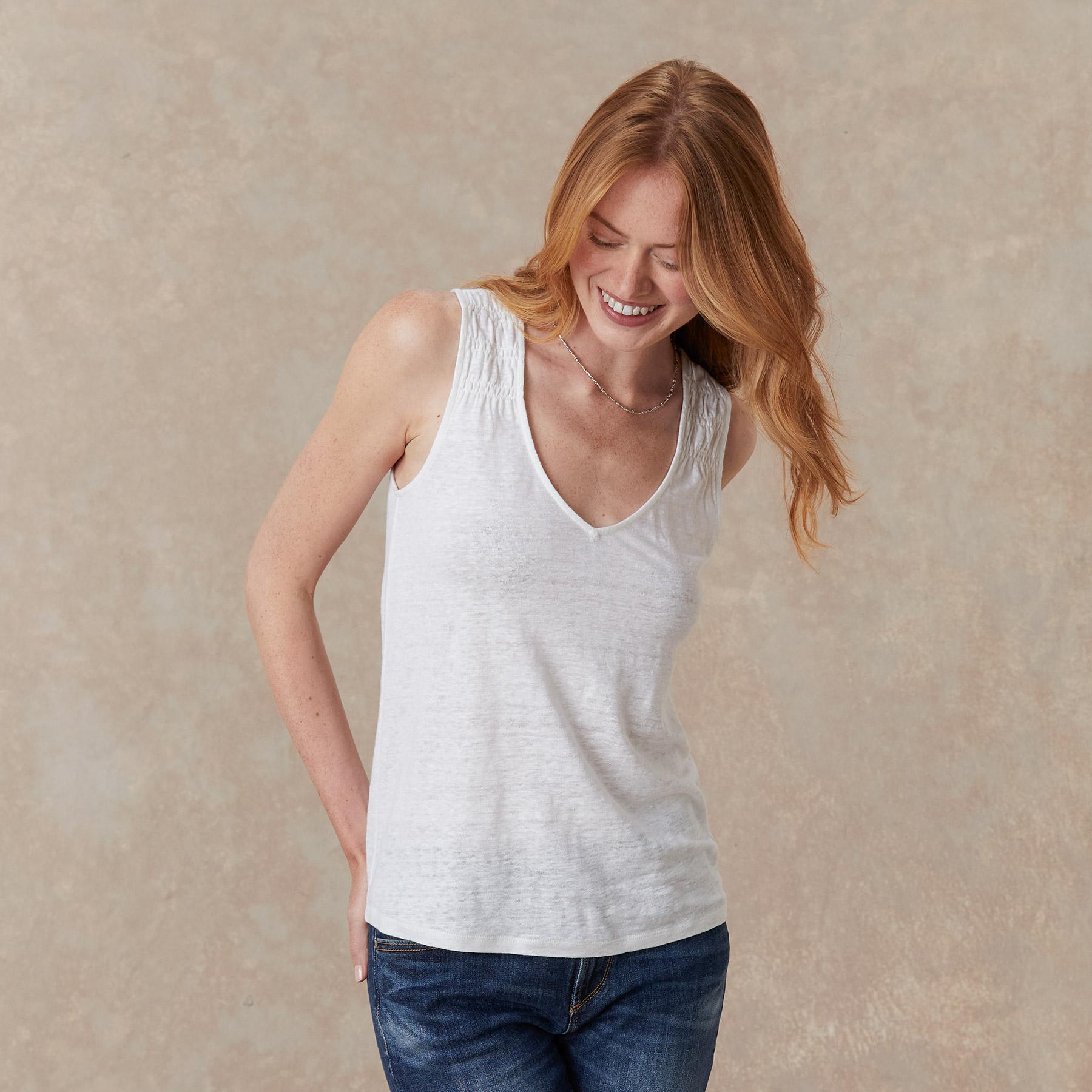 Deia Linen Tank - Sundance Clothing