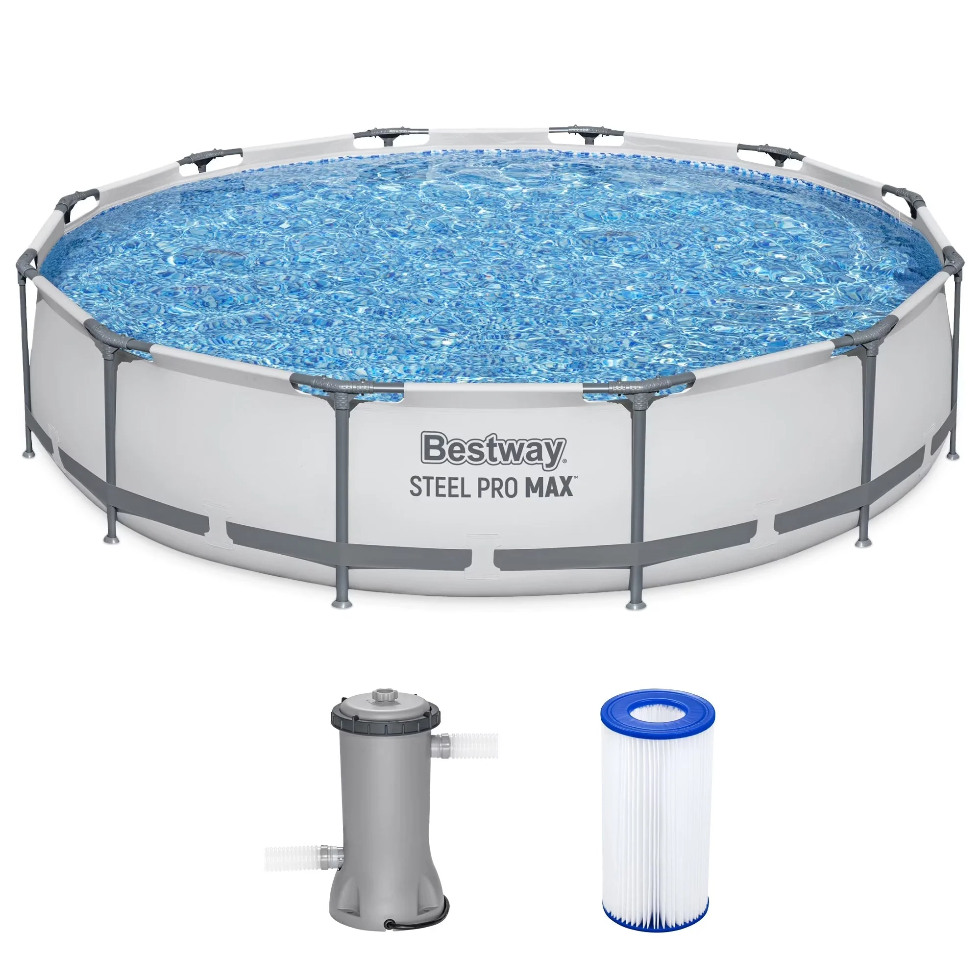 Bestway Steel Pro MAX Above Ground Pool Set, 10' x 30 in - Image 5 Bestway Steel Pro MAX Above Ground Pool Set, 10' x 30 in - Image 5