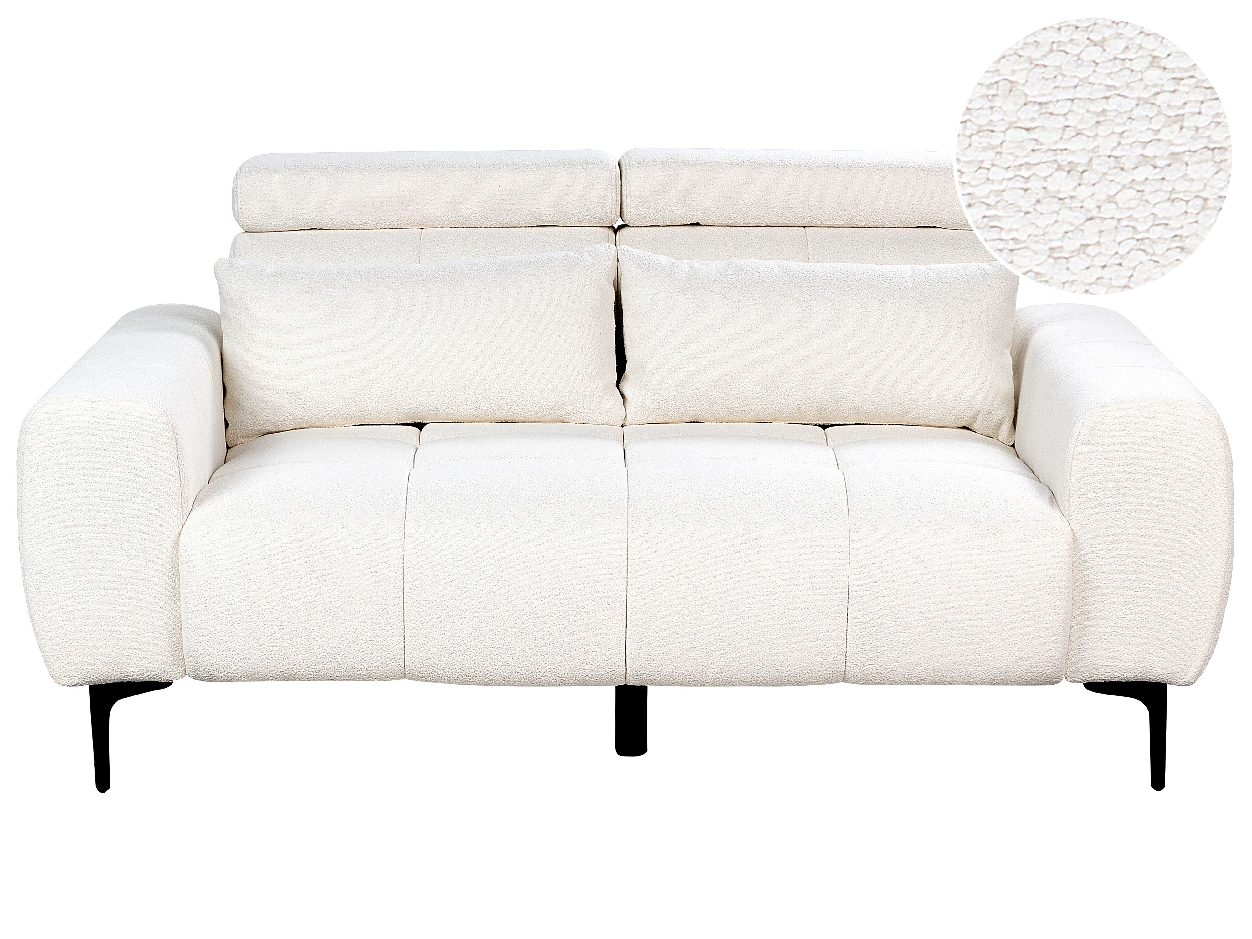 Sofa 2 Seater VEGAMO Boucle White