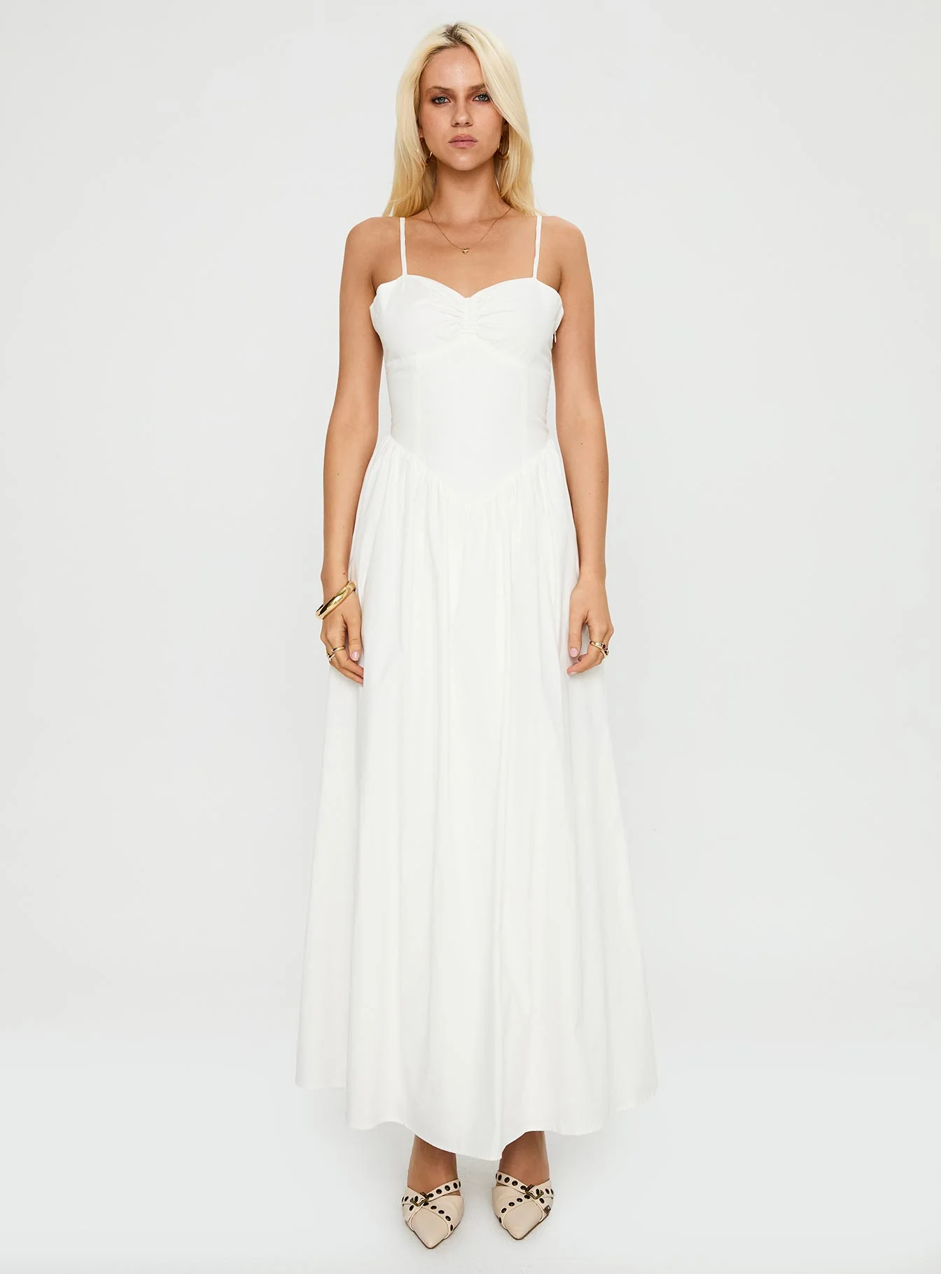 Princess Polly Ceremonious Maxi Dress White