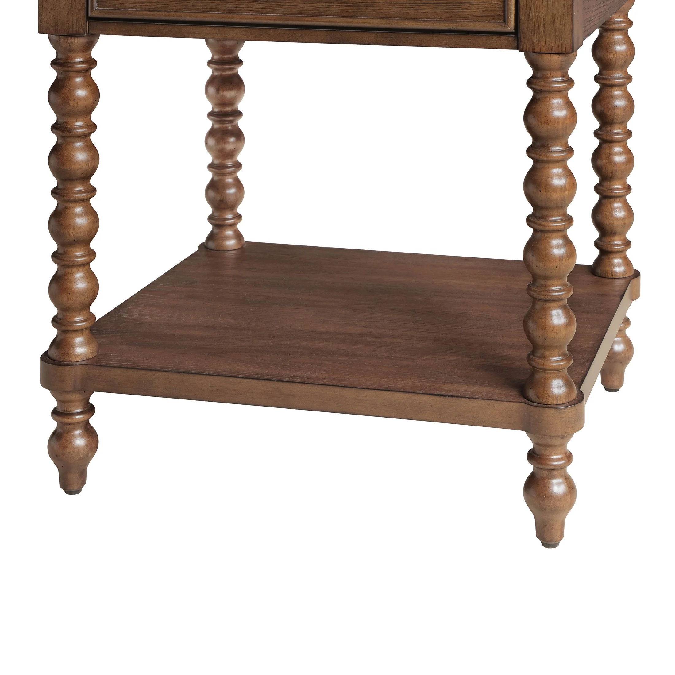 Pioneer Woman Harper Spindle Nightstand with USB Charging Ports, Adults and Teens, White Finish - Image 20