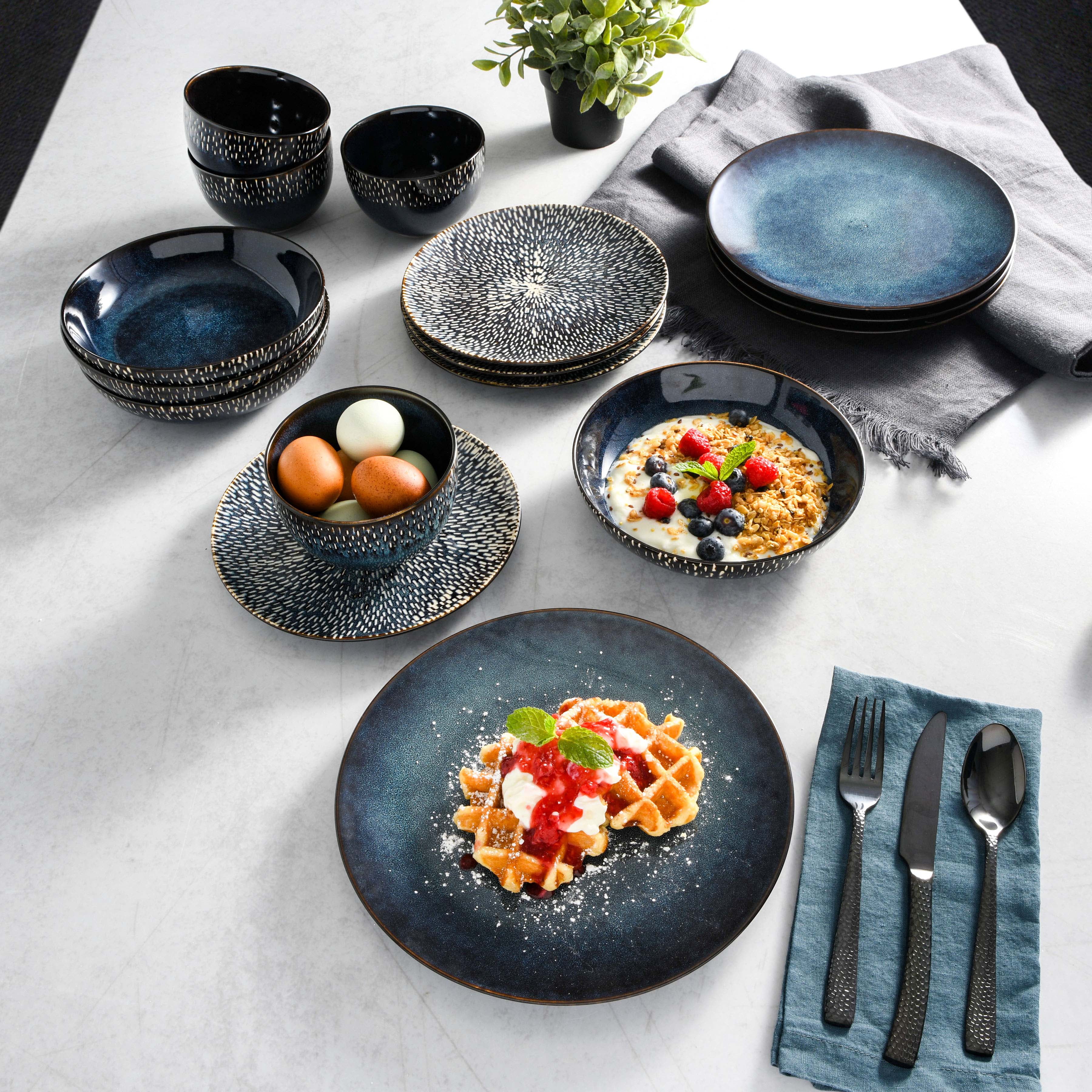 Gibson Elite Matisse 16-Piece Dinnerware Set - Taupe - Image 11