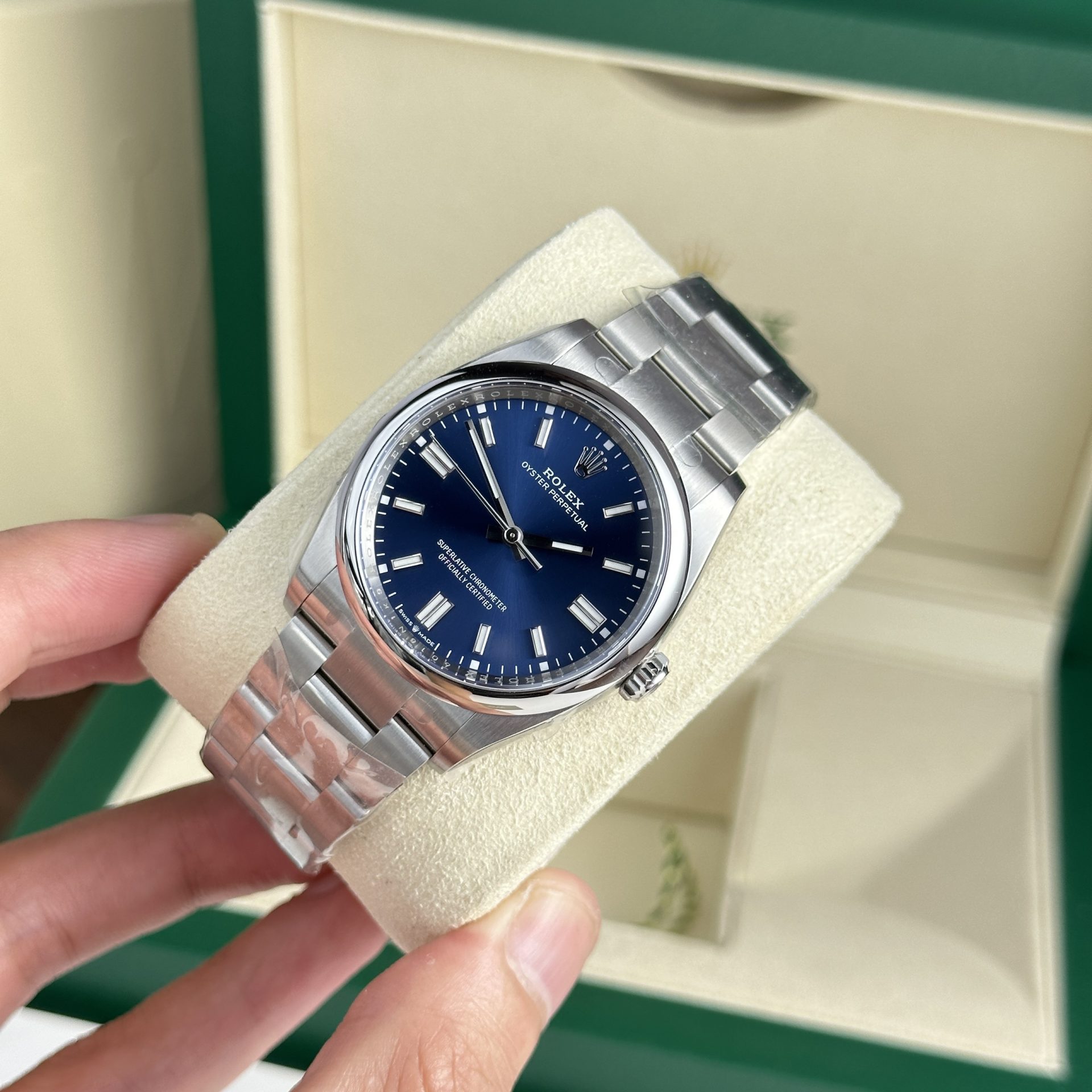 Rolex Replica Watch Oyster Perpetual 126000 Blue Dial Clean Fatory 36mm - Top club