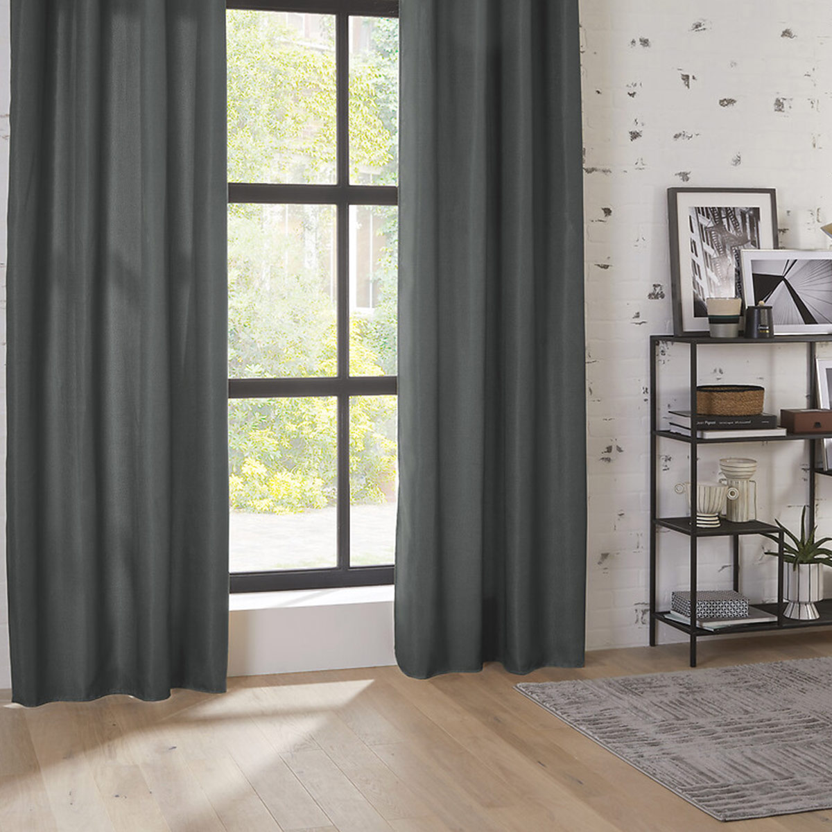 Blackout curtain "Malo" Slate grey, 140x260 cm