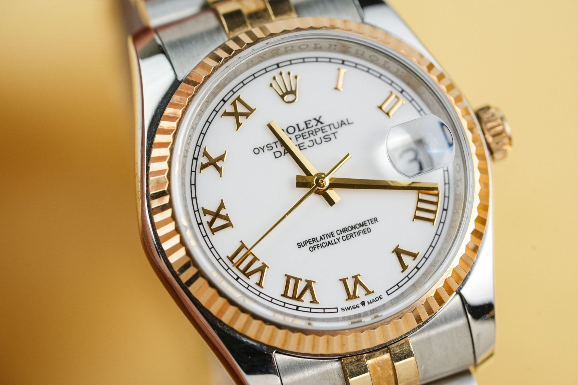 Rolex Replica 1:1 Watch DateJust 126233 Roman Numerals Gold Wrapped GM Factory 36mm - Top club