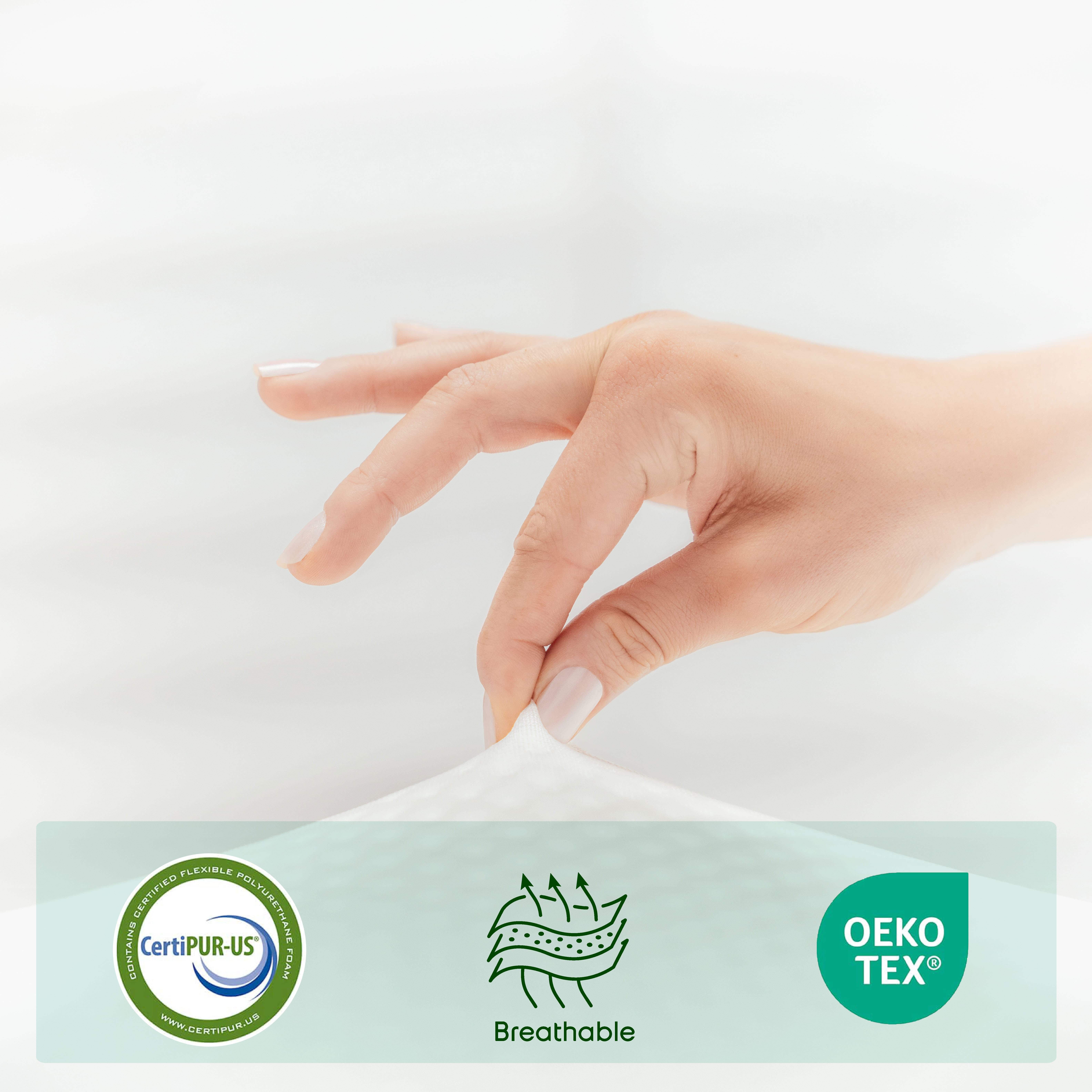 Virtu 10" Memory Foam Mattress Twin, Cooling Green Tea Twin Size Memory Foam Mattress In A Box - Image 5