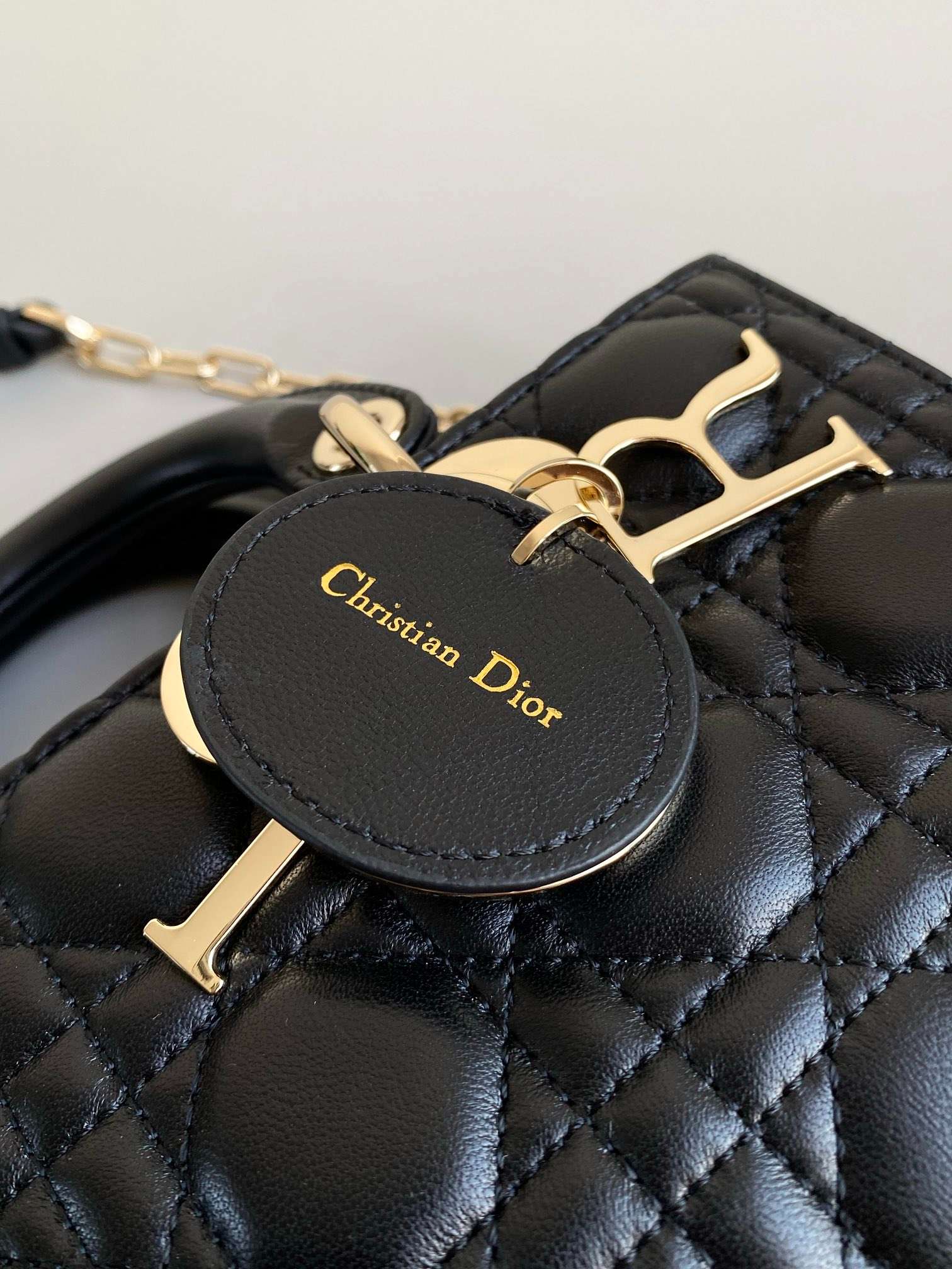 Christian Dior Small Lady D-Joy Bag Black For Women 9in/22cm1:1High-quality replica