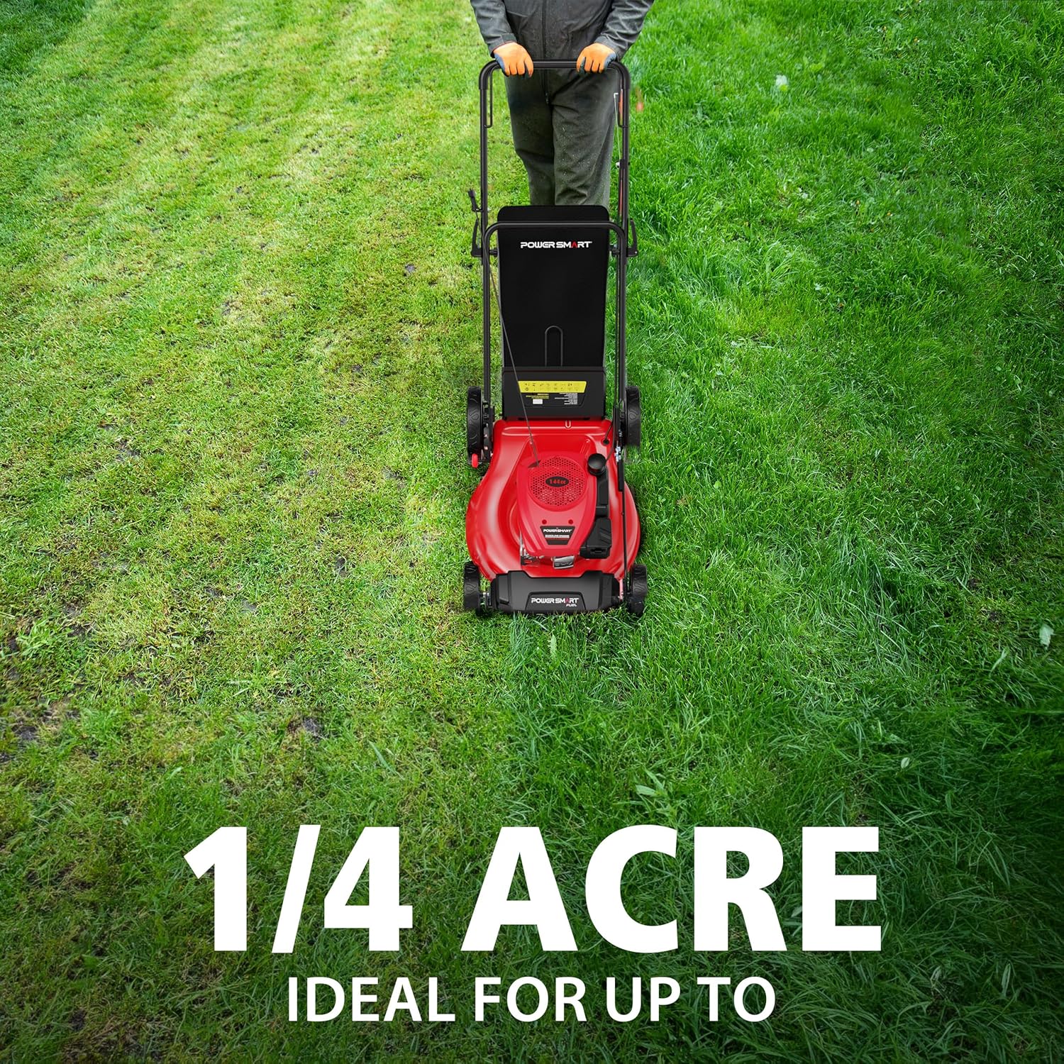 PowerSmart 21 in 2-in-1 Push Lawn Mower With 144cc Engine - 6-Position Height Adjustment - Image 5 PowerSmart 21 in 2-in-1 Push Lawn Mower With 144cc Engine - 6-Position Height Adjustment - Image 5