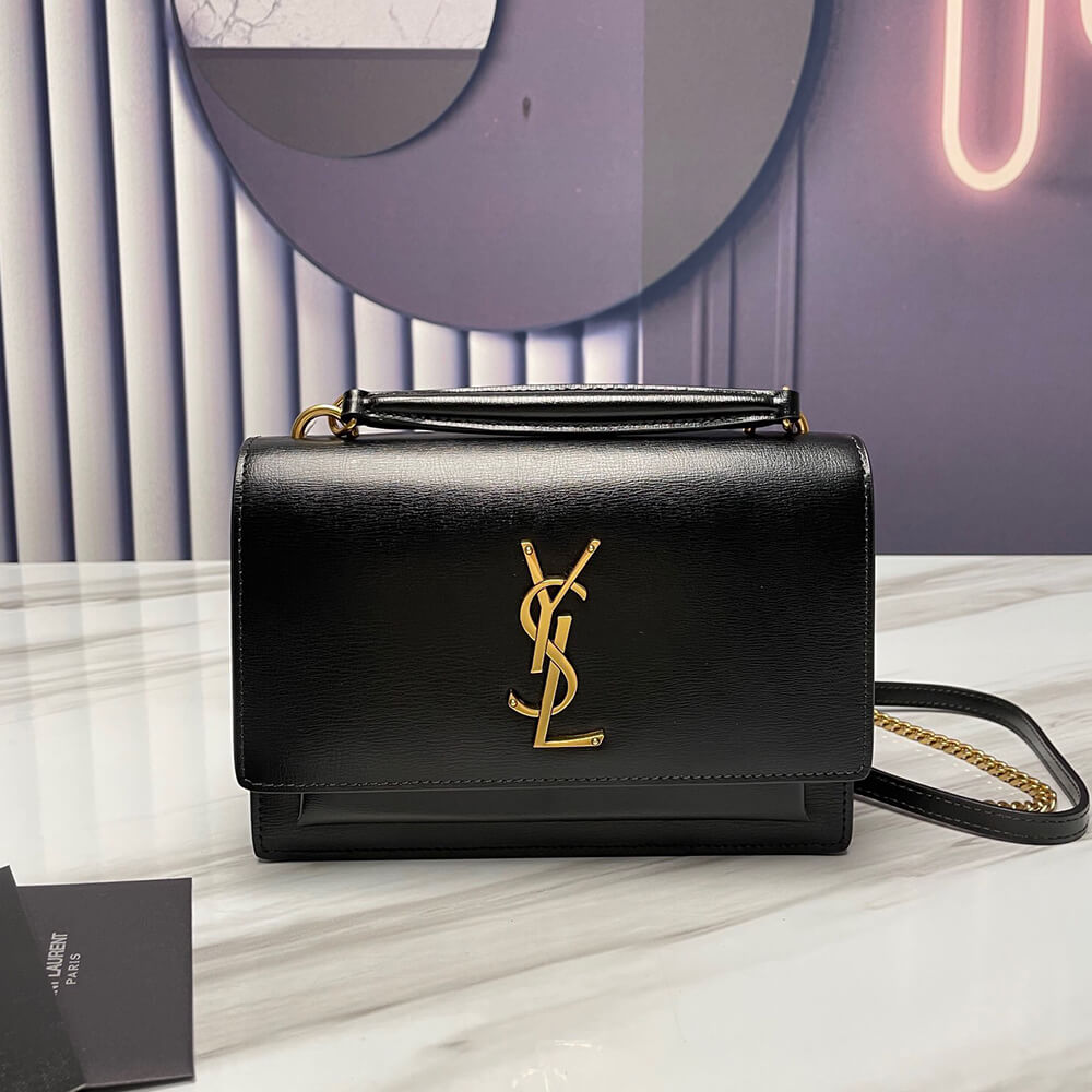 YSL SUNSET BAG CHAIN WALLET IN SMOOTH LEATHER1:1High-quality replica