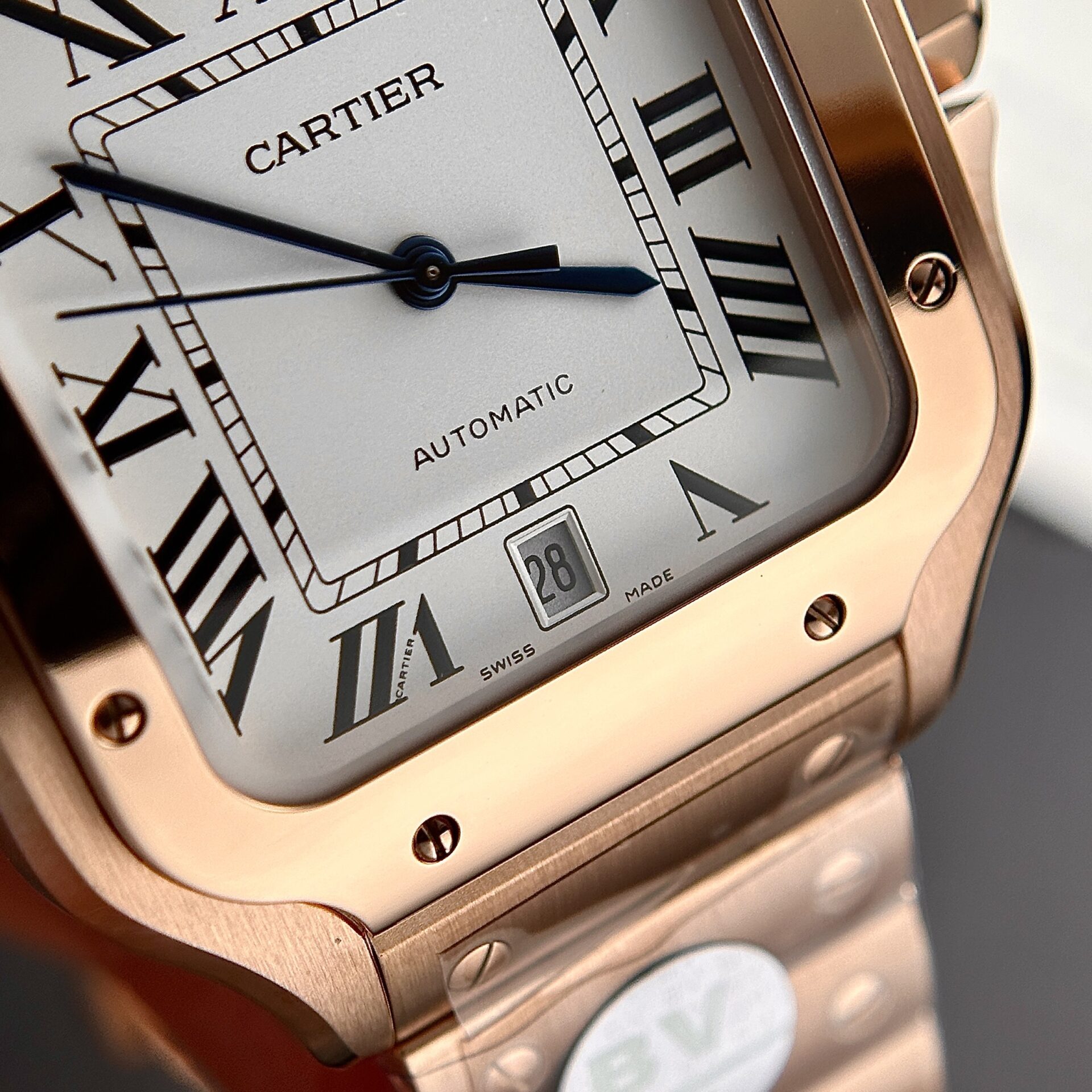 Cartier Santos Replica Watch Rose Gold BV Factory 39.8mm - Top club