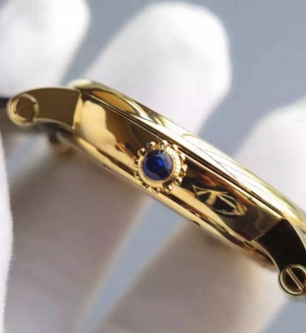 Replica Cartier Rotonde De Cartier Tourbillon YG Leather Strap - Top club