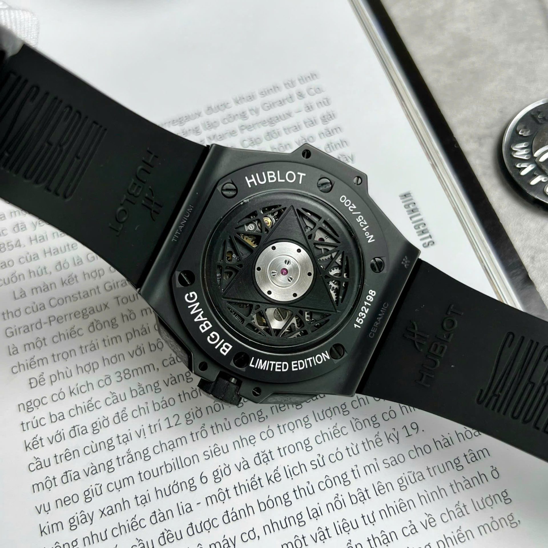 Hublot Best Copies Watches Big Bang Sang Bleu II Black Ceramic BBF Factory 45mm - Top club