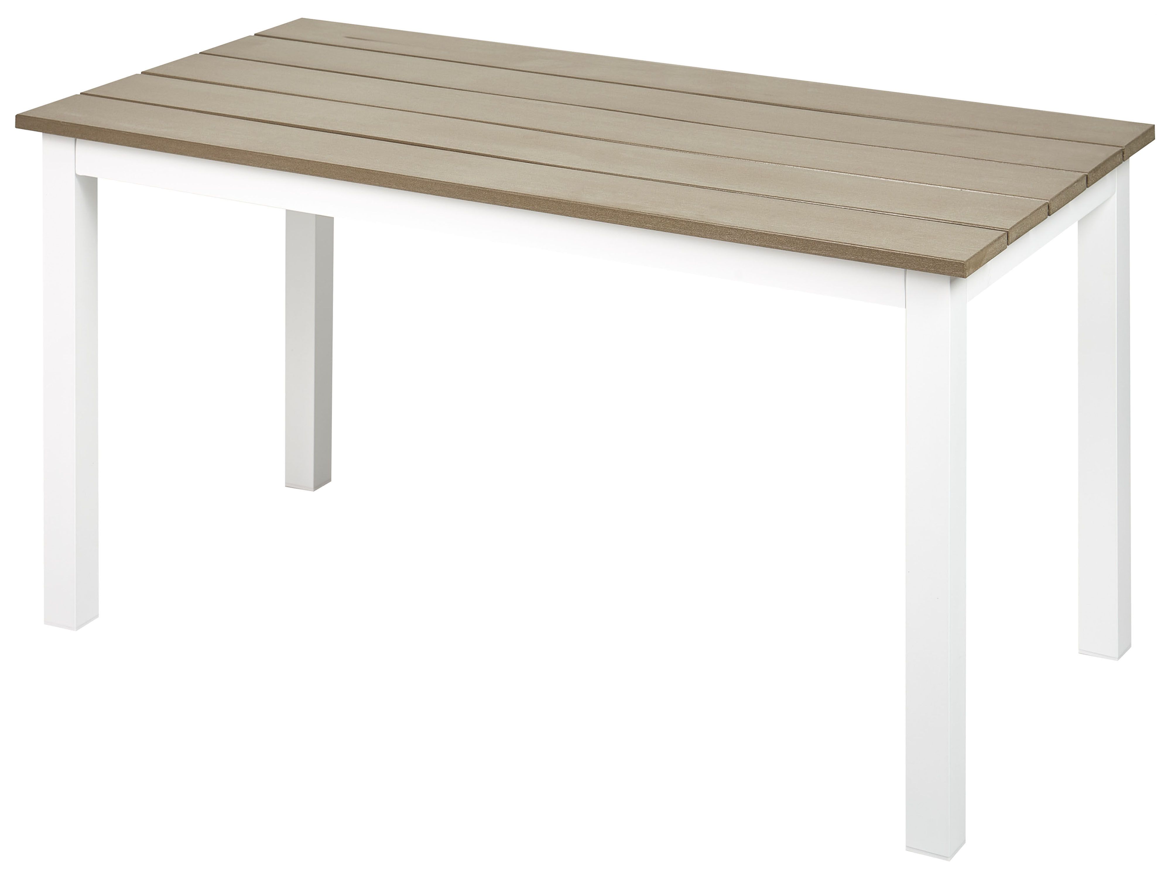 Garden Dining Table MESSINA 100 cm 52 cm White