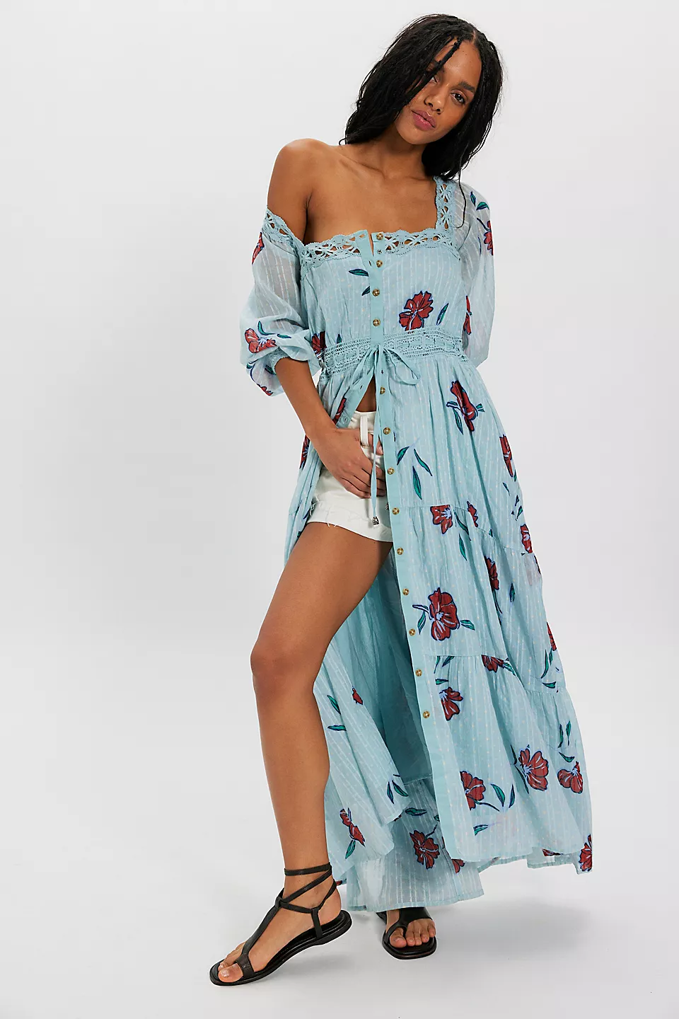 Morning Meadows Long-Sleeve Maxi Dress