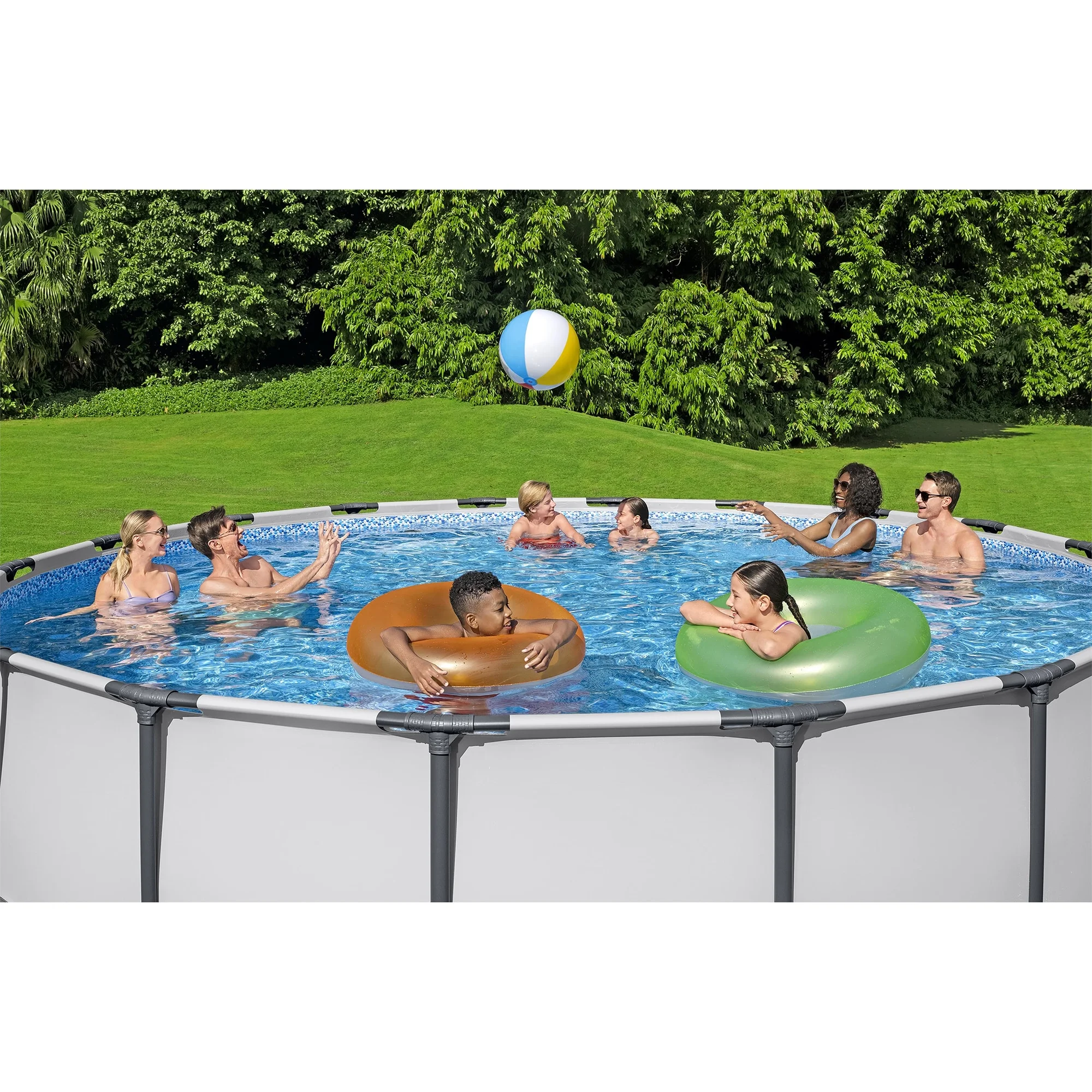 Bestway: Steel Pro MAX 15' X 48" Above Ground Pool Set - 4231 Gallon, Outdoor Family Pool, Corrosion & Puncture Resistant, Includes Filter, Pump, Ladder & Cover - Image 5