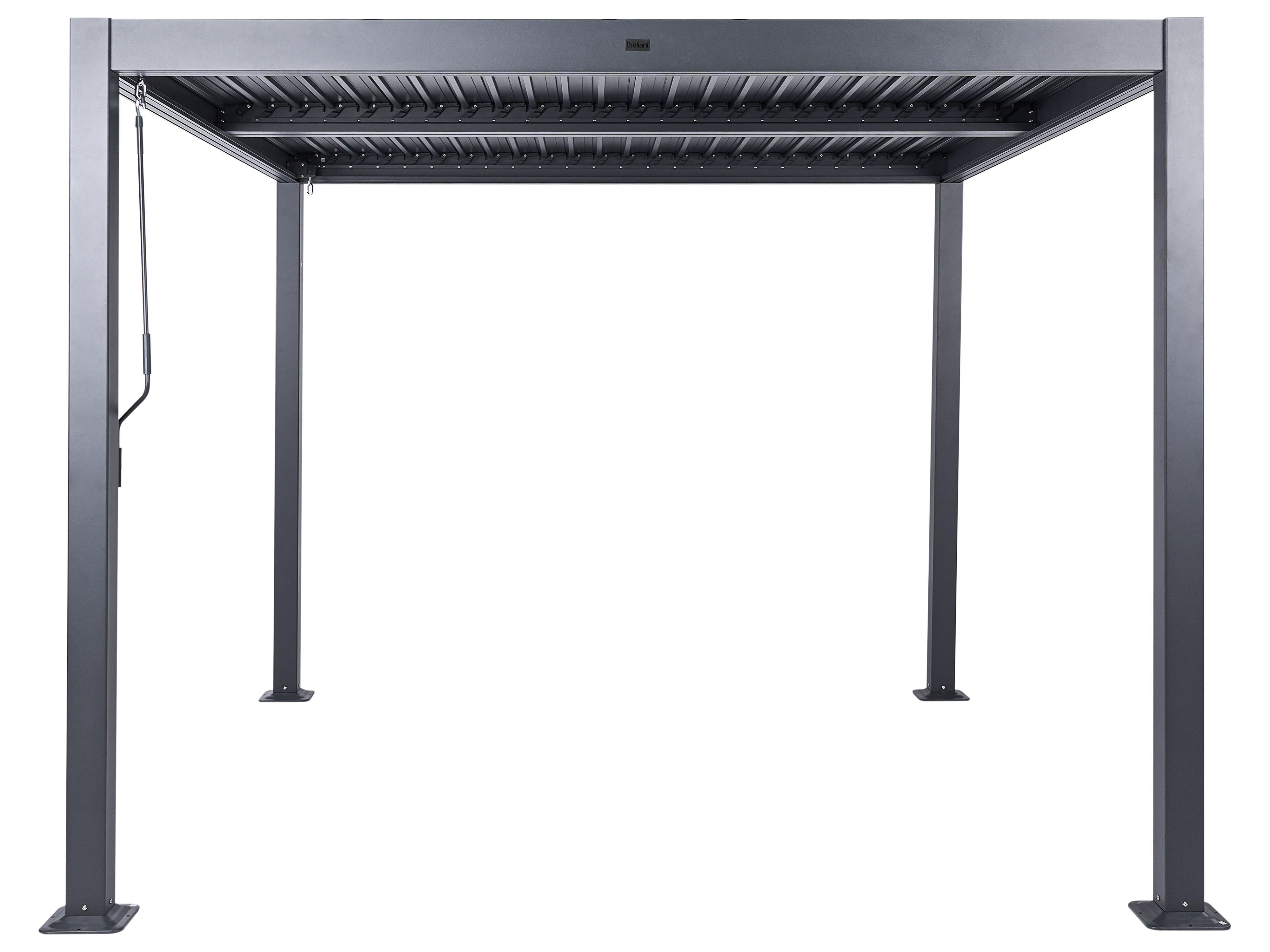 Gazebo FORNOLI Metal 296 cm 296 cm Black