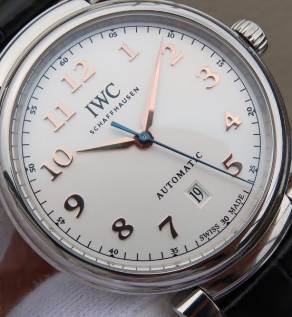 Replica IWC TW Da Vinci IW356601 White Dial Black Leather Strap A2892 - Top club