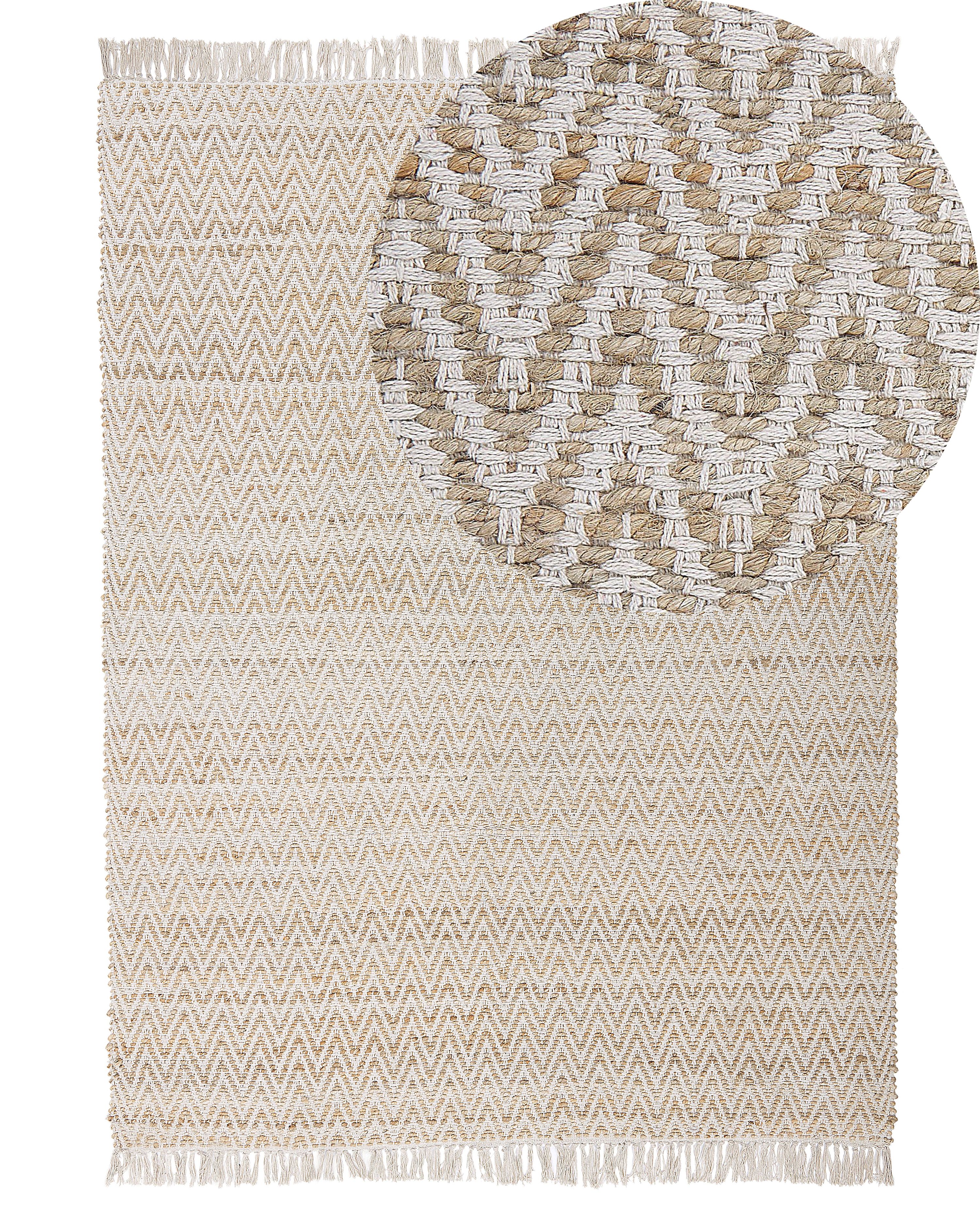 Rug AFRIN Beige 140 x 200 cm Jute