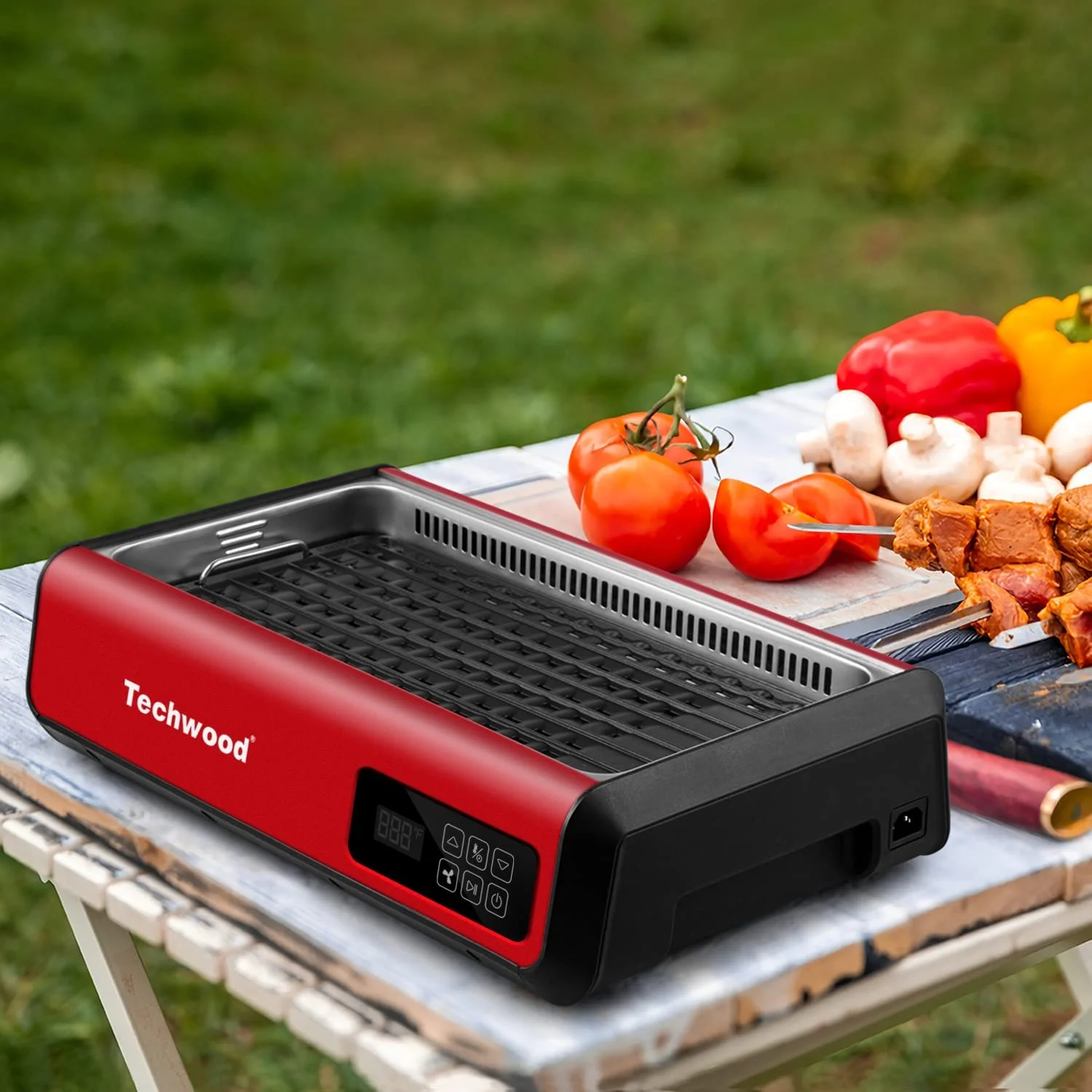 Techwood Indoor Smokeless Grill, 1500W, Black, Electric Portable Korean BBQ Grill with Tempered Glass Lid - Image 35