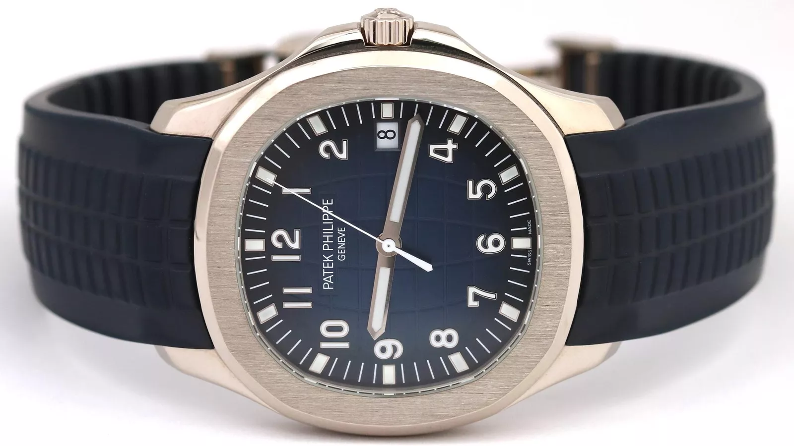 Patek Philippe Aquanaut Blue Dial 18K White Gold Men's Watch 5168G-001(1:1 replica) - Top club