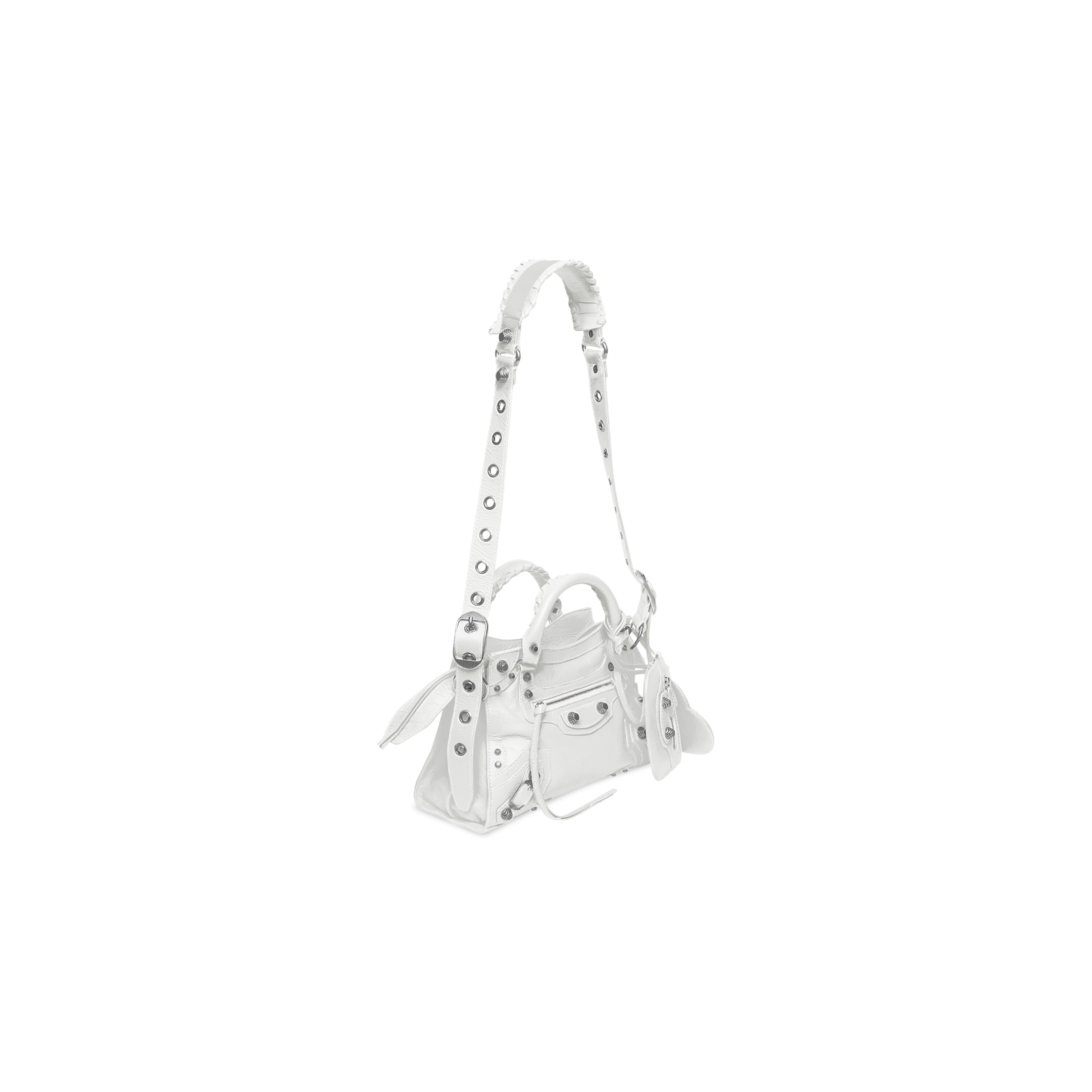 WOMEN'S NEO CAGOLE XS HANDBAG IN WHITE - Replicaclubs