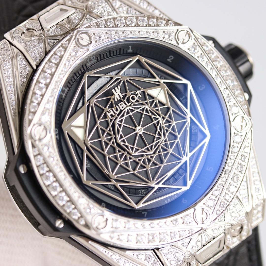 Hublot Big Bang Sang Bleu 45mm Automatic Men's Watch(1:1 replica) - Top club