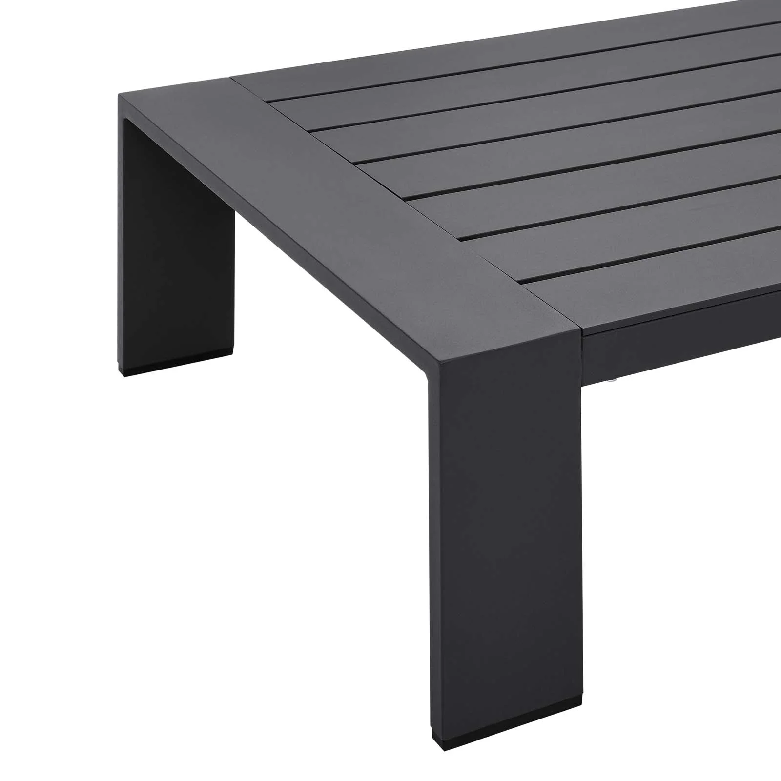 Lounge Sofa Table Set, Grey Gray, Aluminum, Metal, Fabric, Modern Contemporary, Outdoor Patio Balcony Cafe Bistro Garden Furniture Hotel Hospitality - Image 15