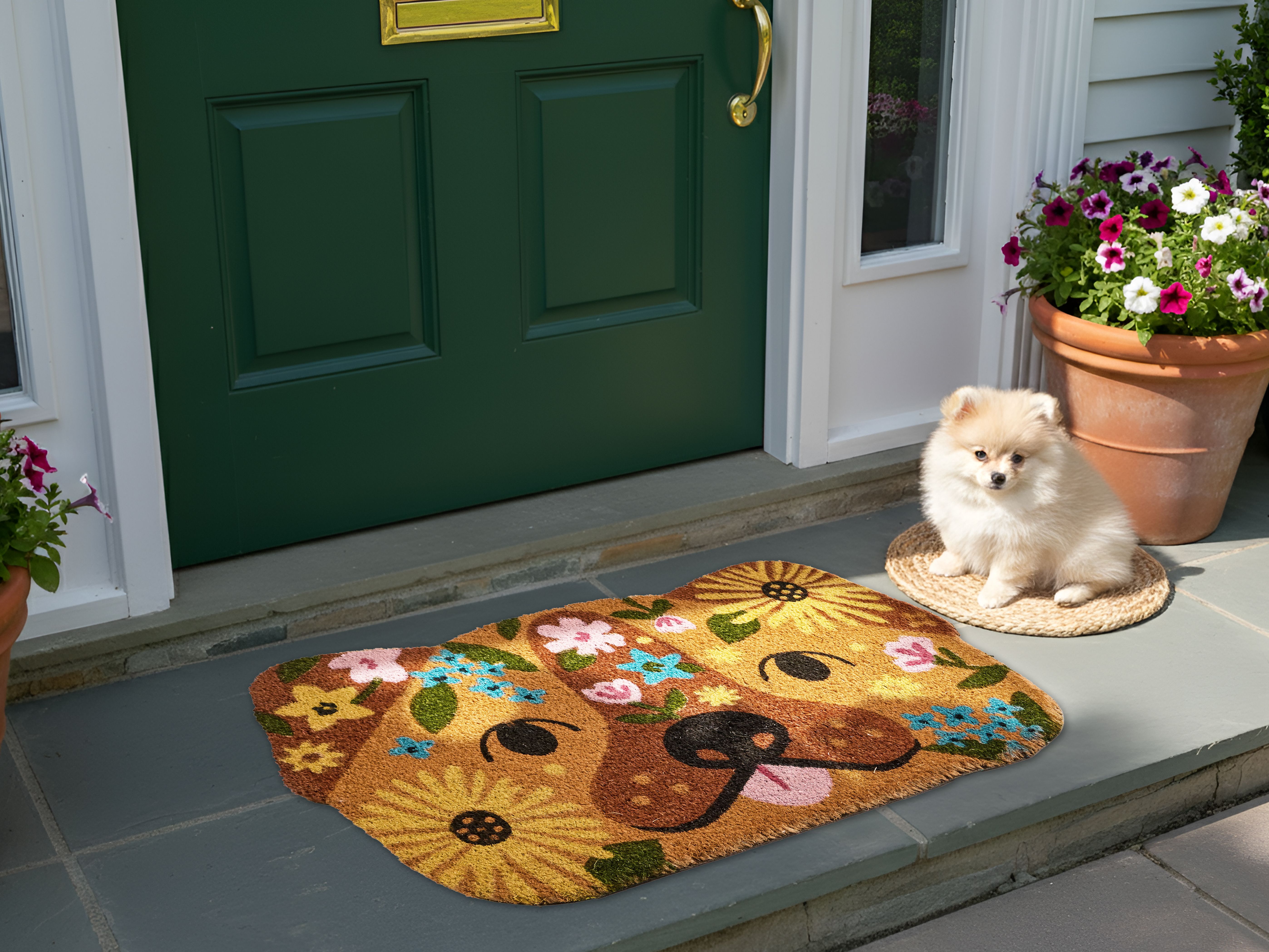 Doormat TIBIG Multicolour 60 x 90 cm Dog Coir