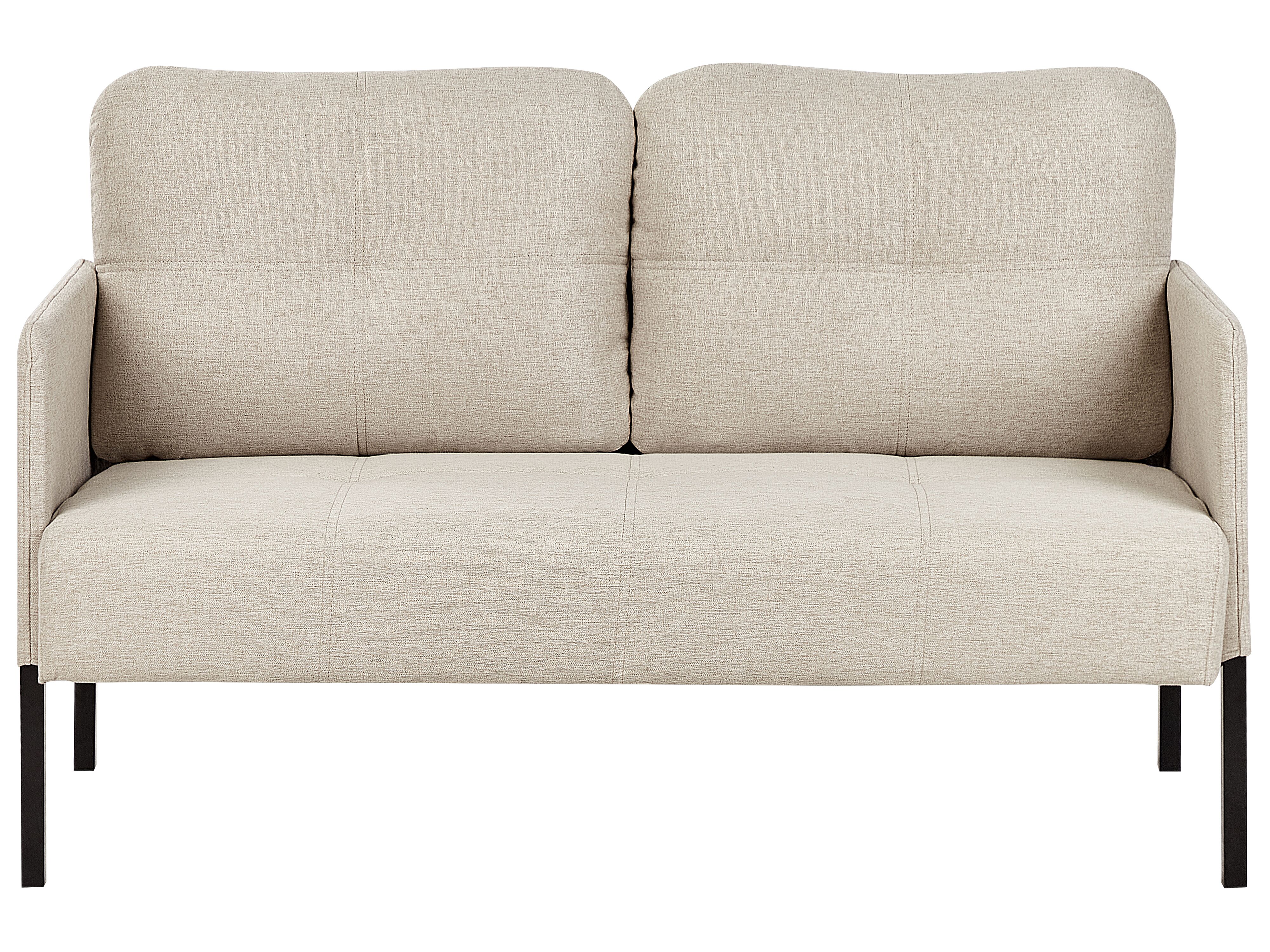 Sofa 2 Seater LAHTI Fabric Light Beige