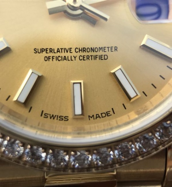Replica Rolex DateJust 31mm Fluted Bezel RG Gold Dial Bracelet A2235 - Elite Watch Atelier
