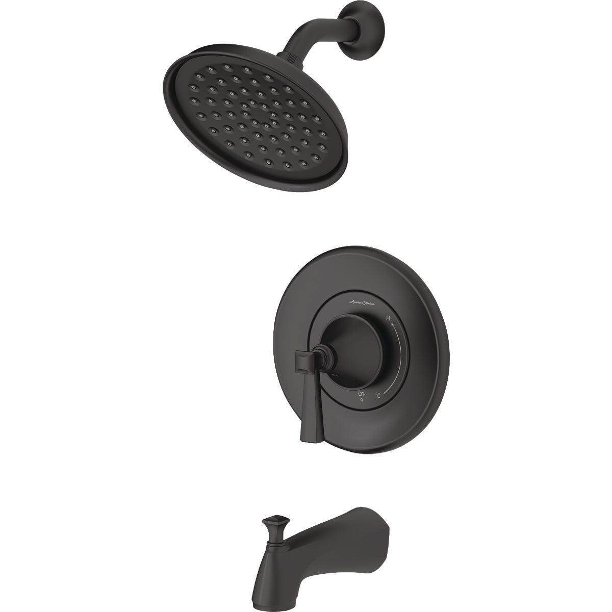 American Standard Glenmere Matte Black Single-Handle Lever Tub & Shower Faucet