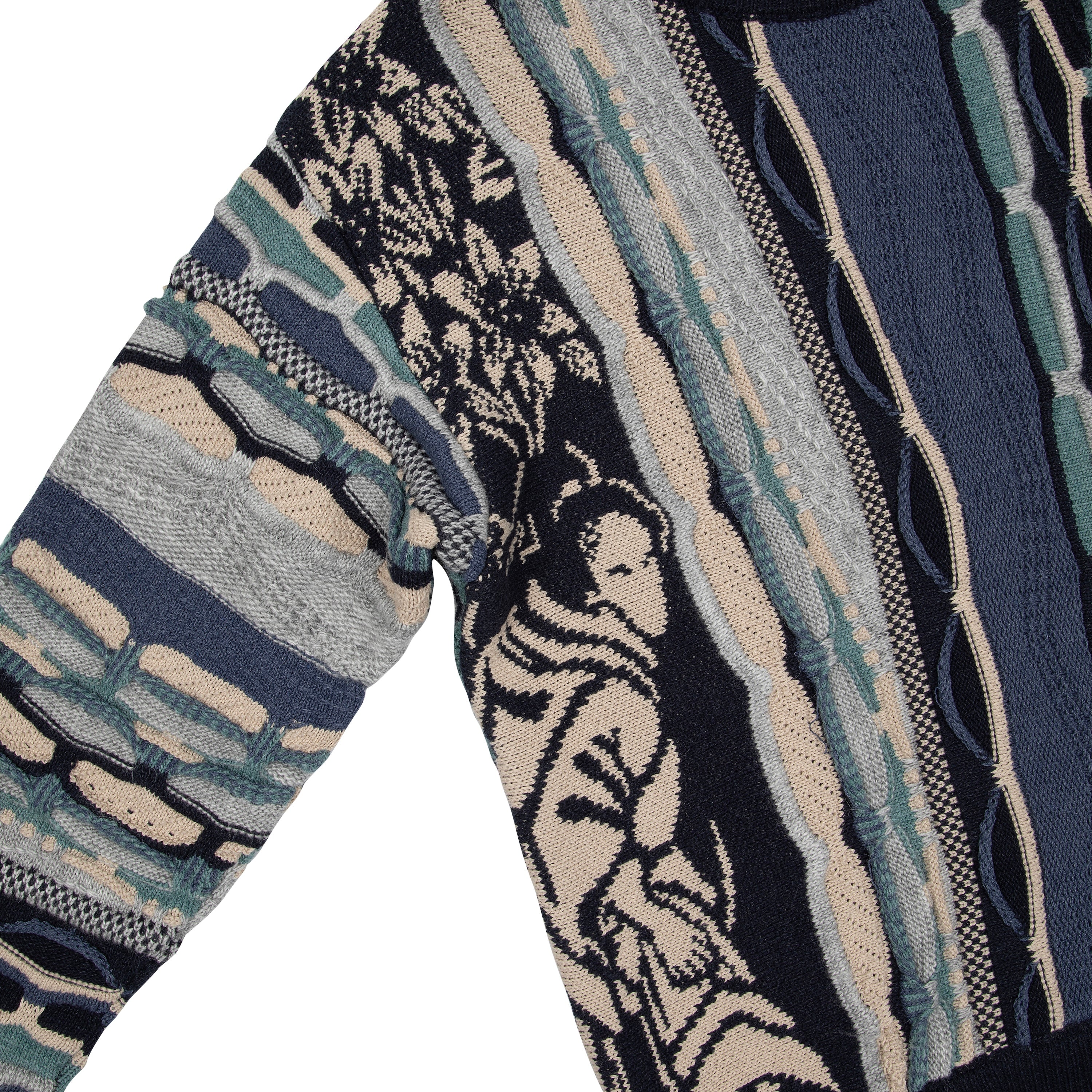 "yakuza v2" Knit dark blue