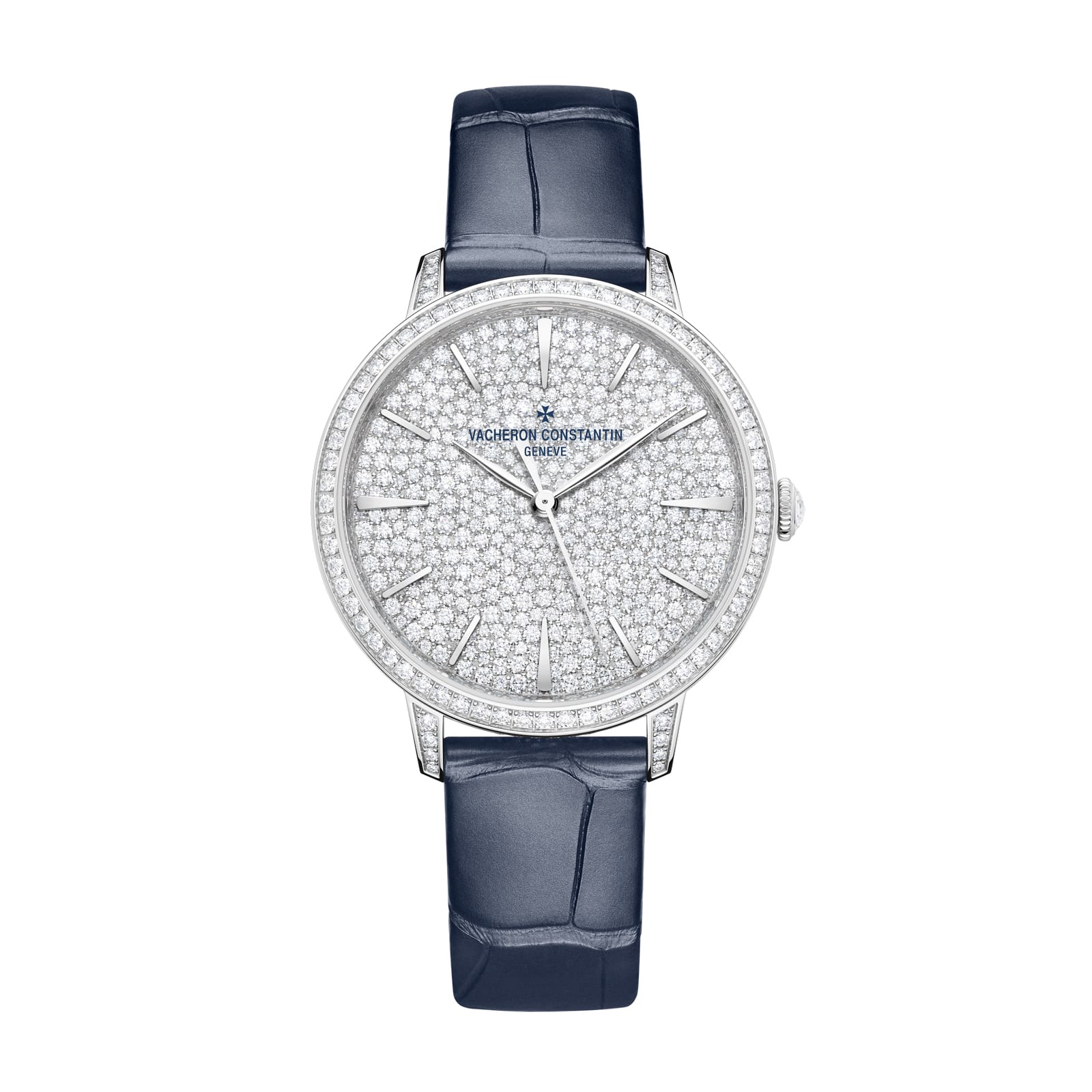 Replica Watches Fake Vacheron Constantin Patrimony self-winding jewellery 37 MM WHITE GOLD(1:1 replica) - Top club