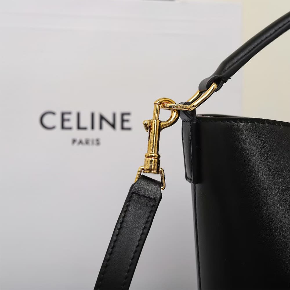 CELINE SMALL BUCKET LOUISE IN SMOOTH CALFSKIN(HIGH-END GRADE)1:1High-quality replica
