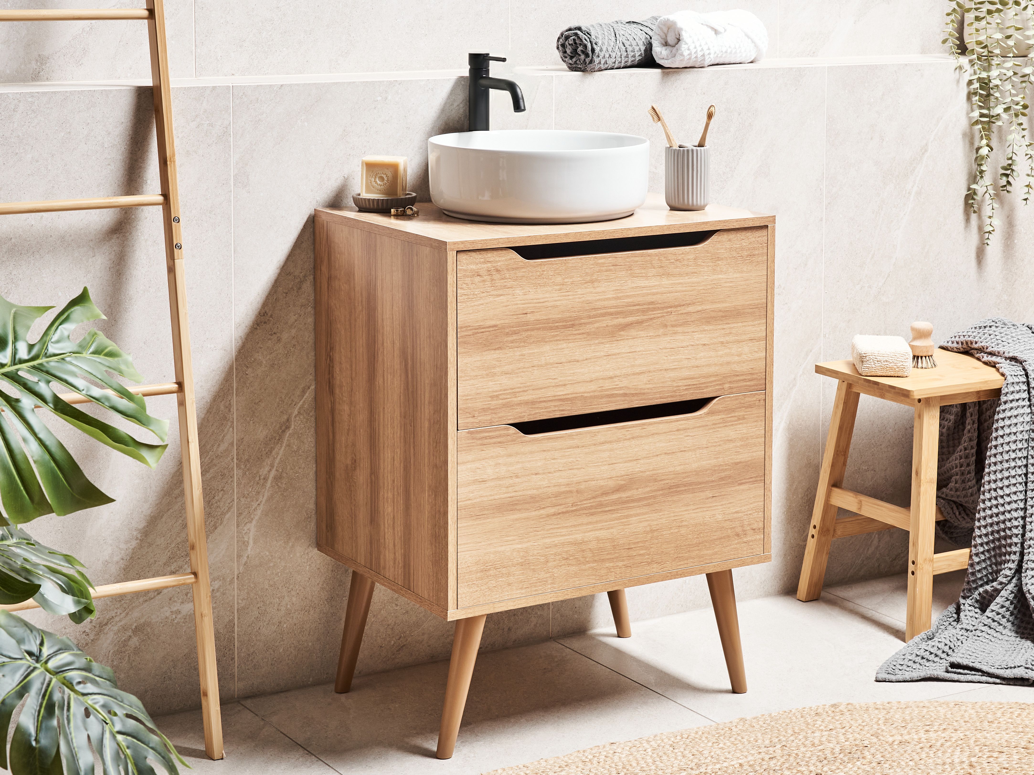 Vanity Unit CARIACICA 60 cm Light Brown