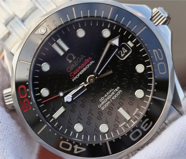 Replica Omega Seamaster 300M Chronometer SS  007  Limited Edition SS Bracelet A2824 - Top club